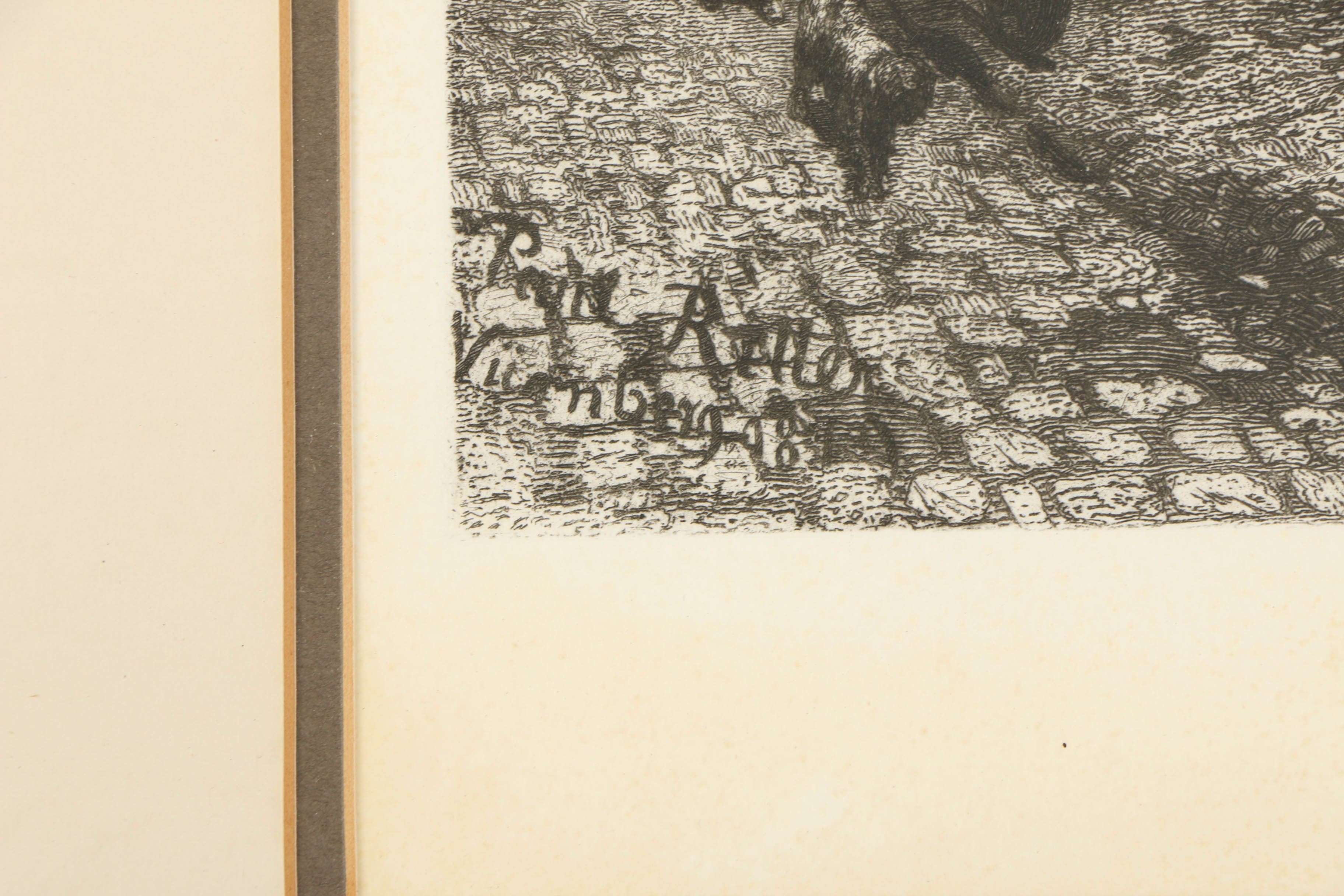 Etching "Der schone Brunnen in Nurnberg./Im Jahre 1632" After Paul Ritter