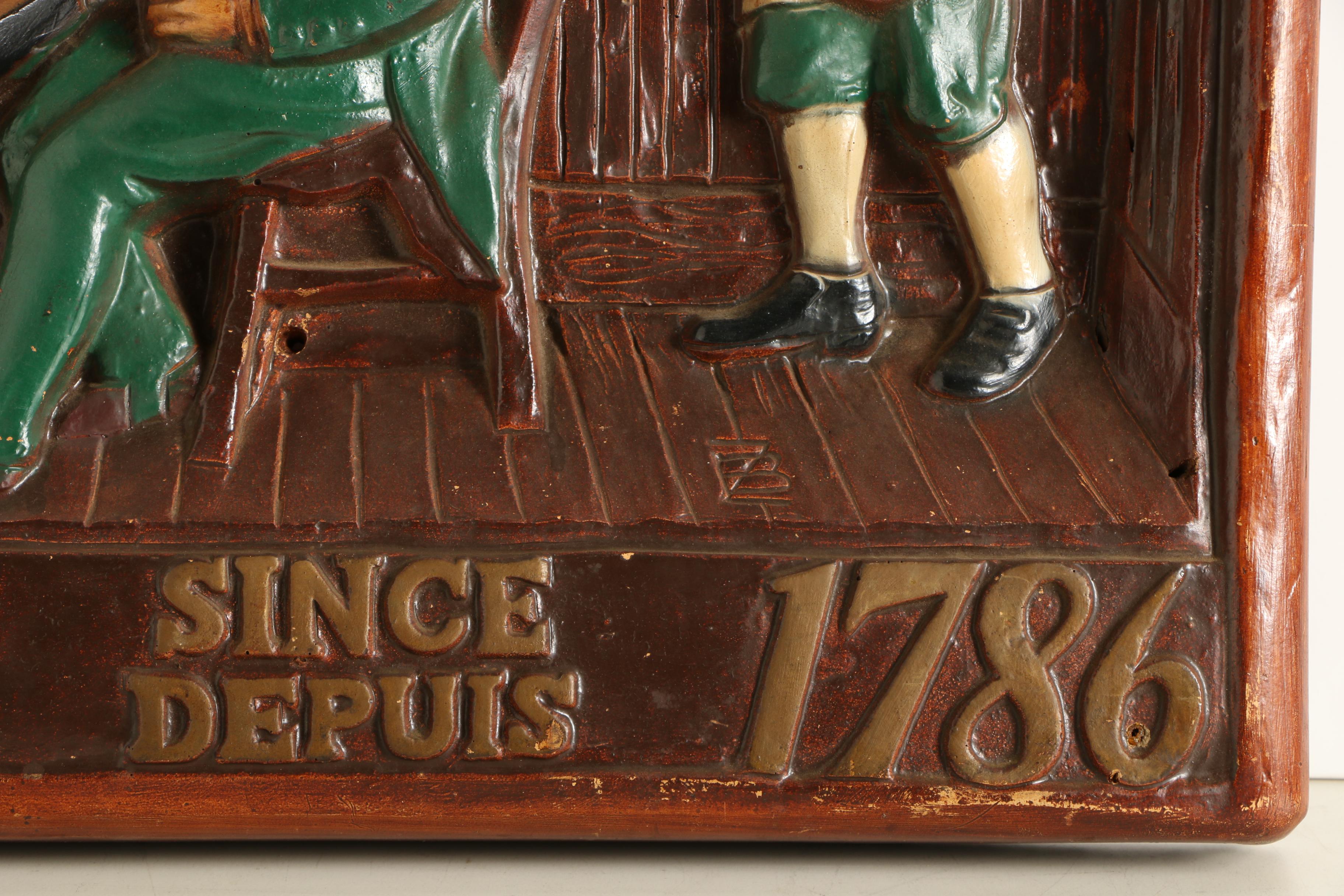 Vintage Wooden Molson Beer Sign