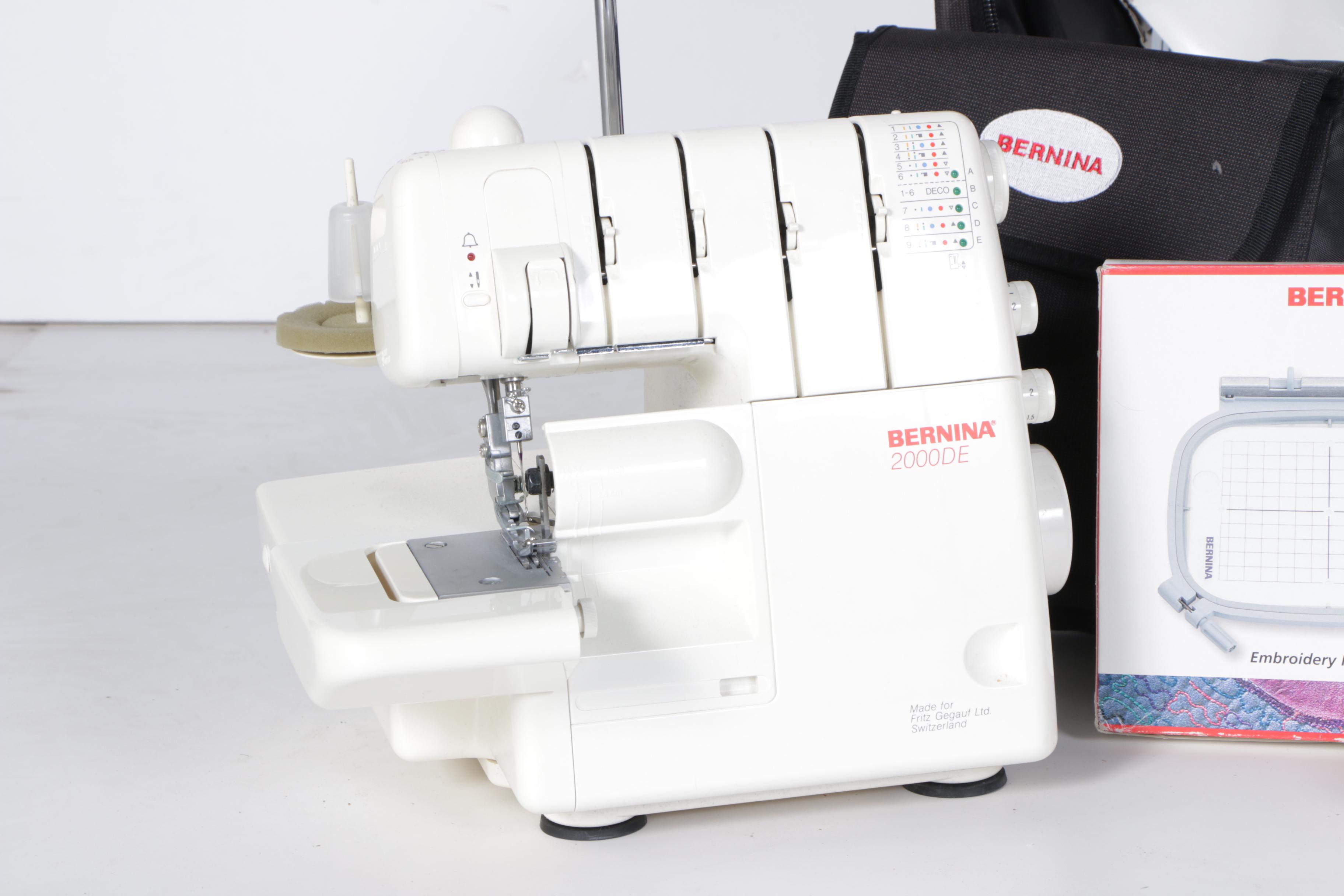 Bernina 2000DE Serger and Accessories