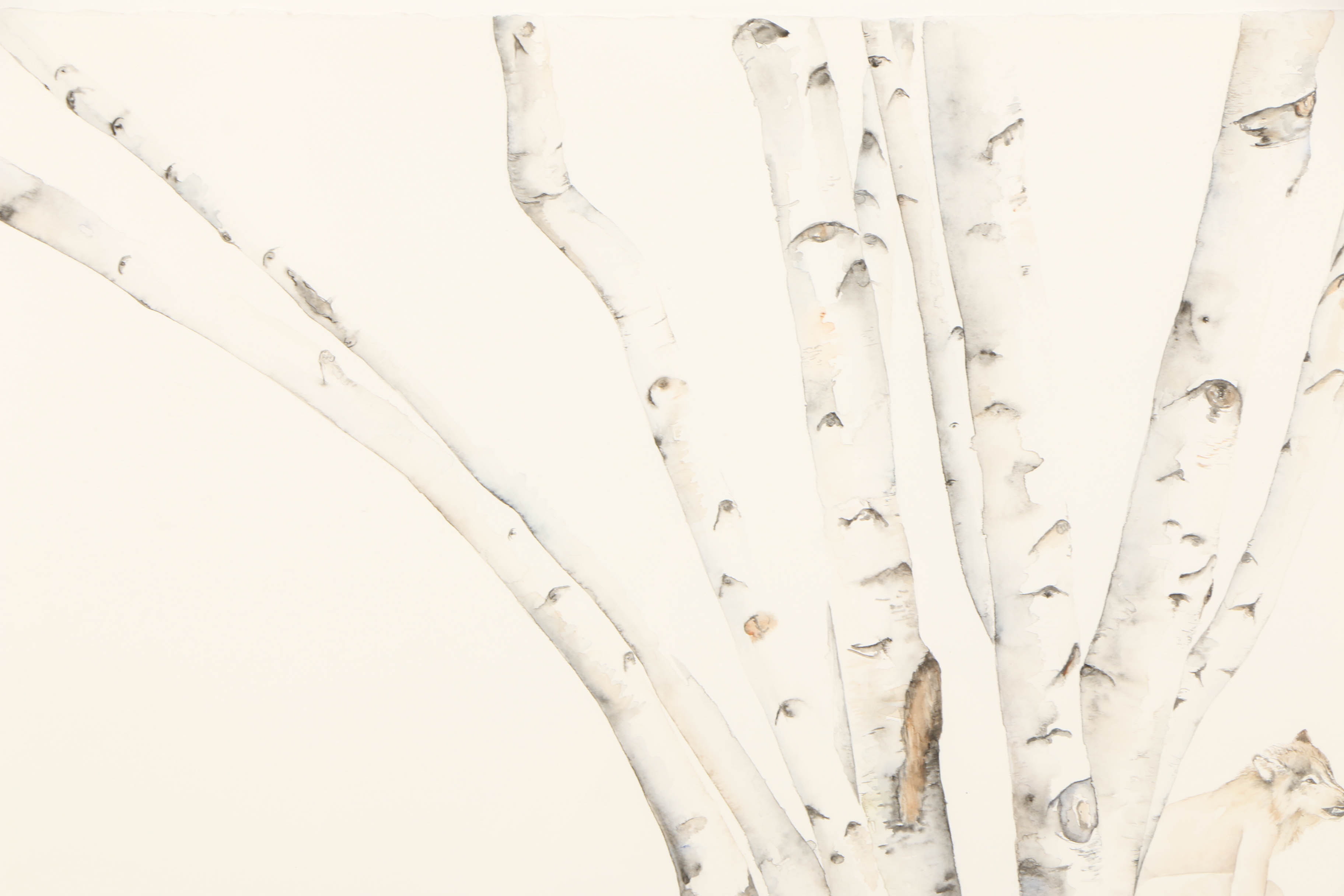 Amy Ross Watercolor Painting "She-Wolf Series #2"