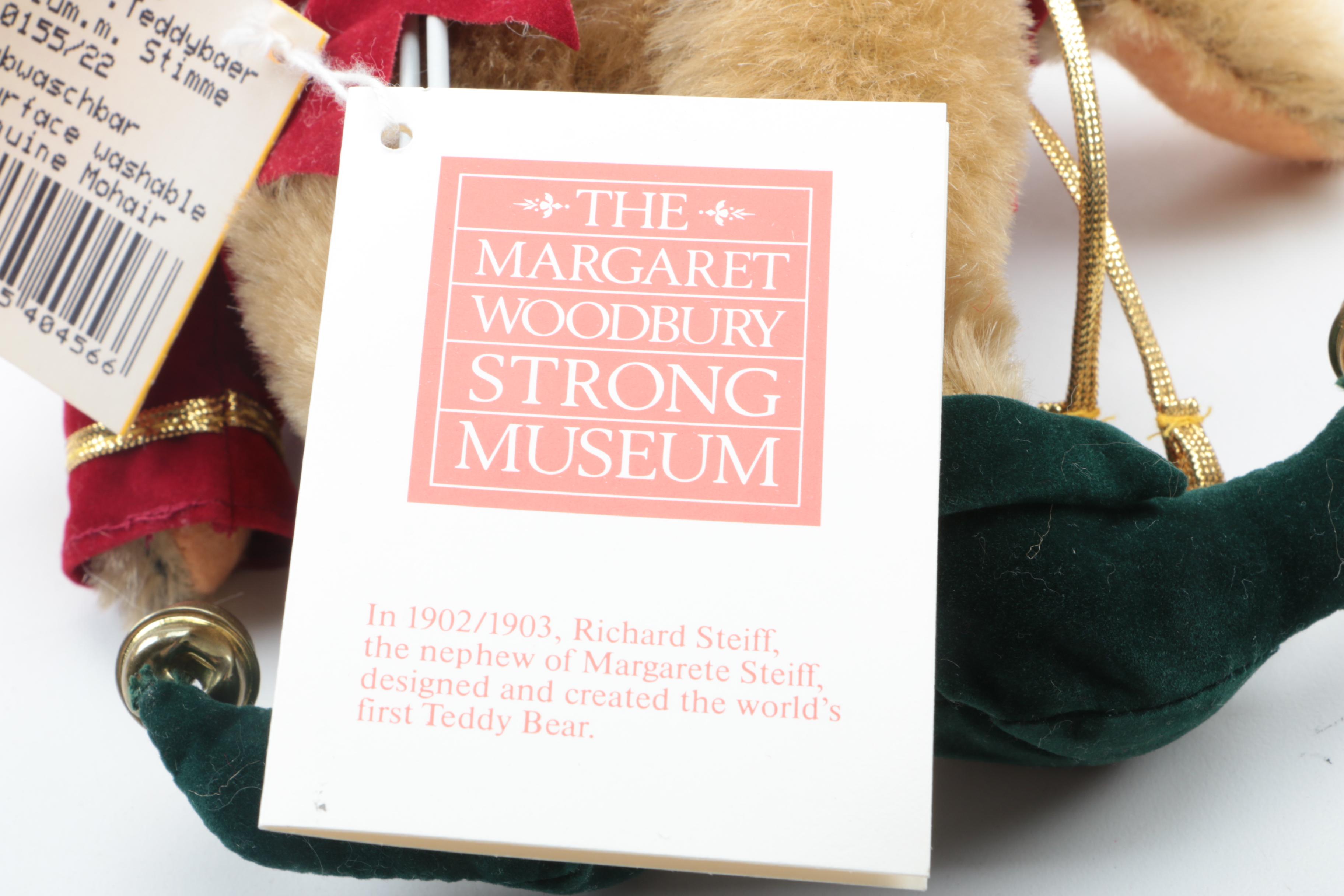 Steiff Plush "Jolly Rabbit" and "Santa's Elf" Teddy Bear