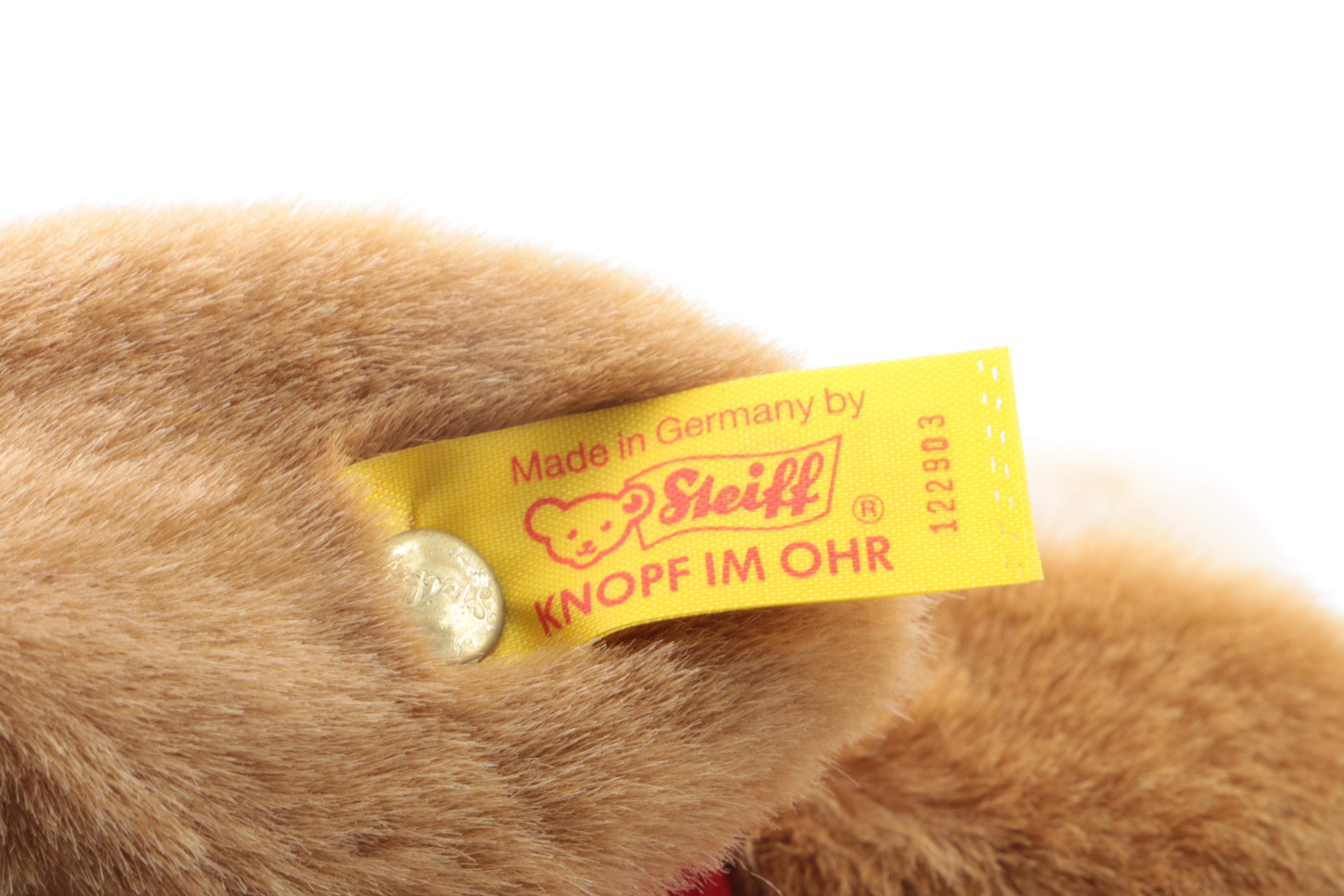 Steiff Plush "Jolly Rabbit" and "Santa's Elf" Teddy Bear