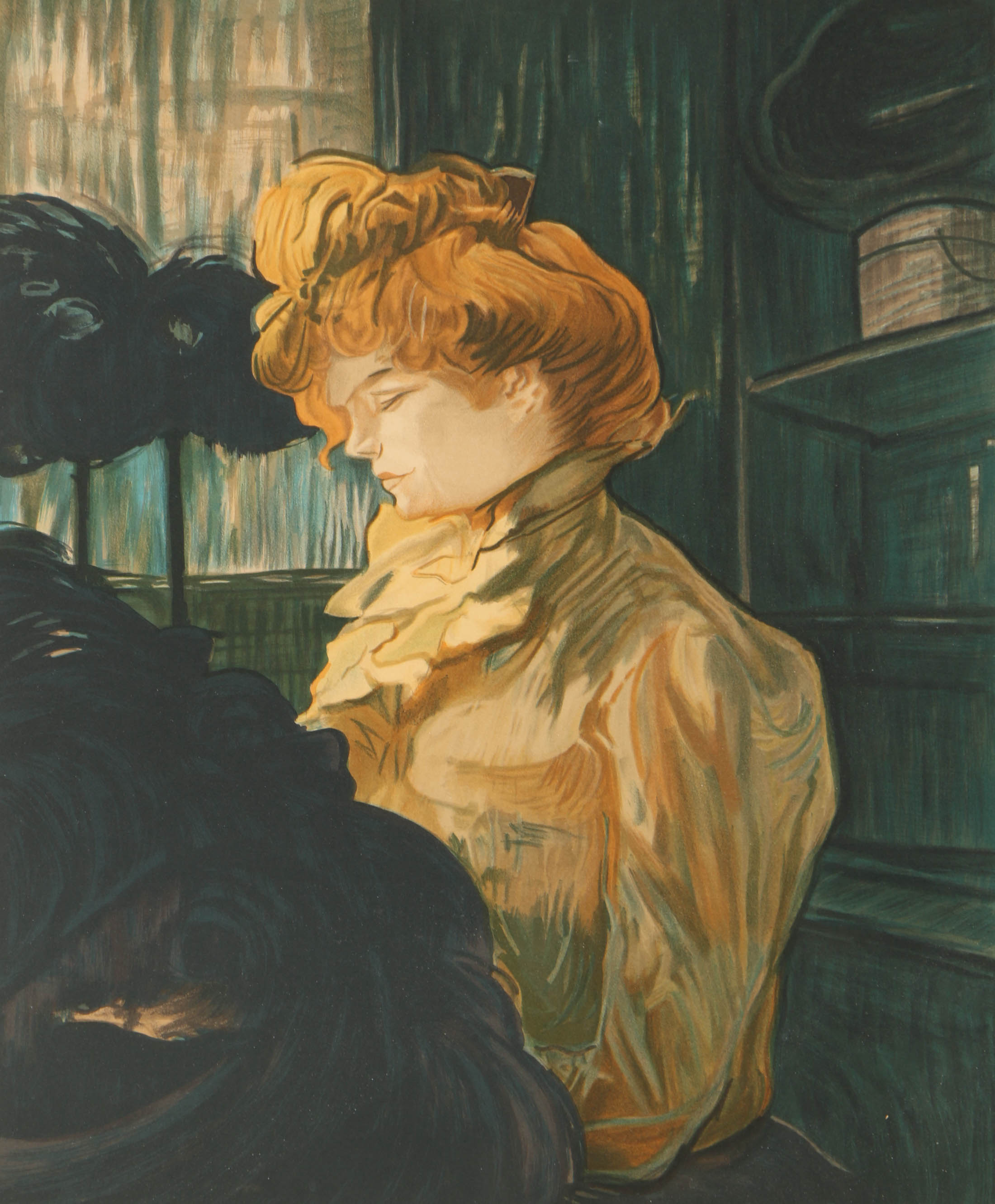 Lithograph "La Modiste" After Henri Marie Raymond Toulouse-Lautrec