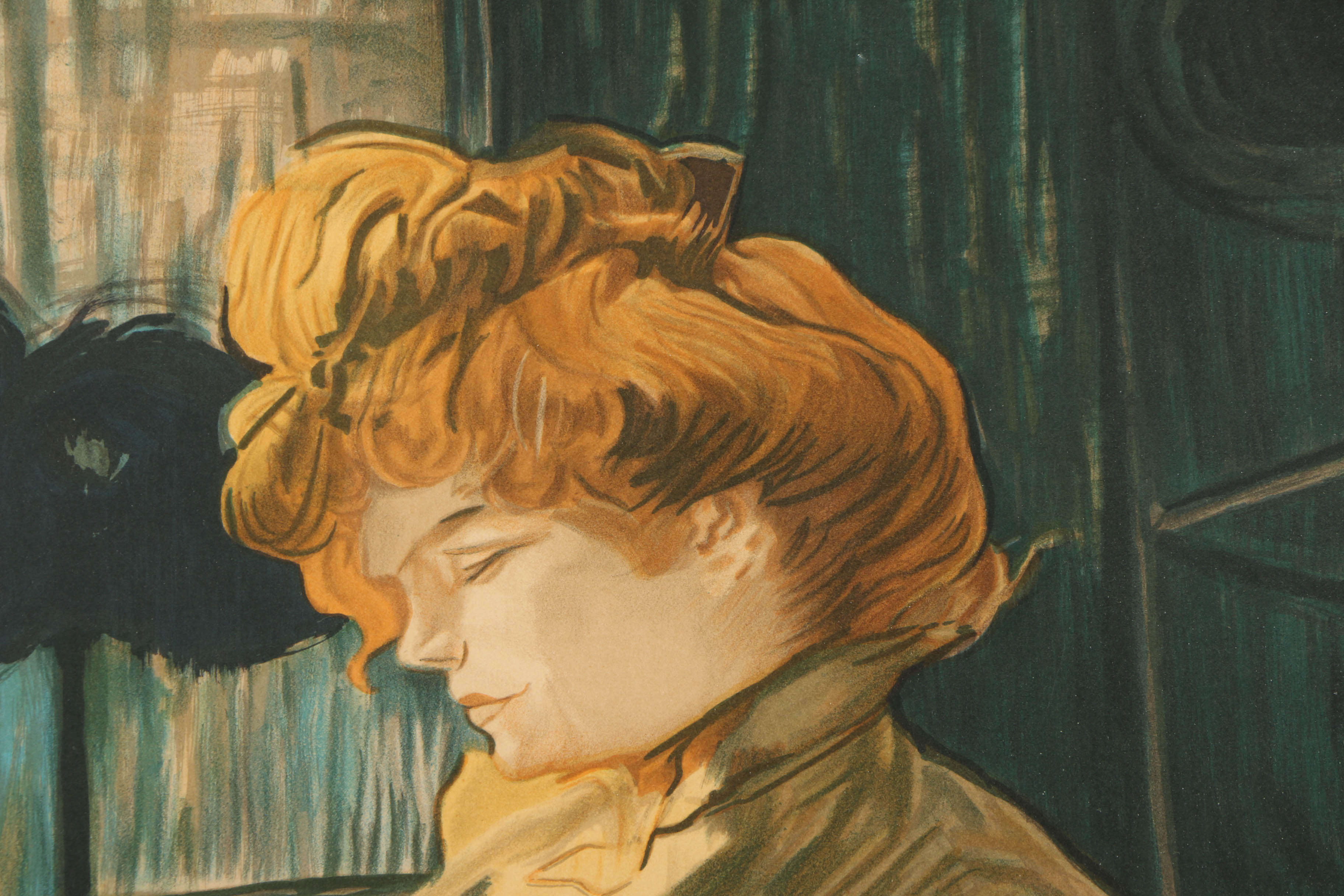 Lithograph "La Modiste" After Henri Marie Raymond Toulouse-Lautrec