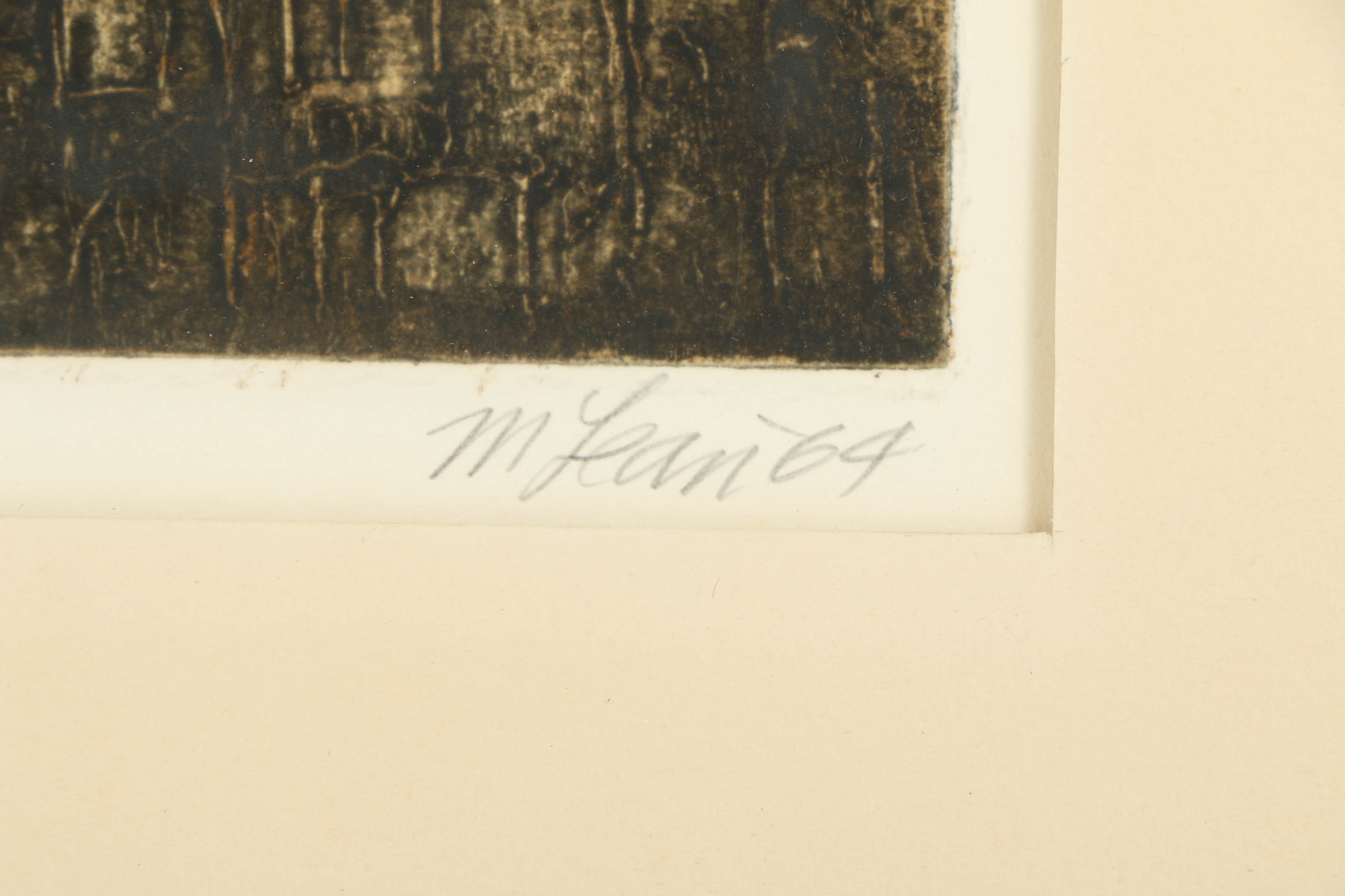 20th Century Aquatint "Stonescape"