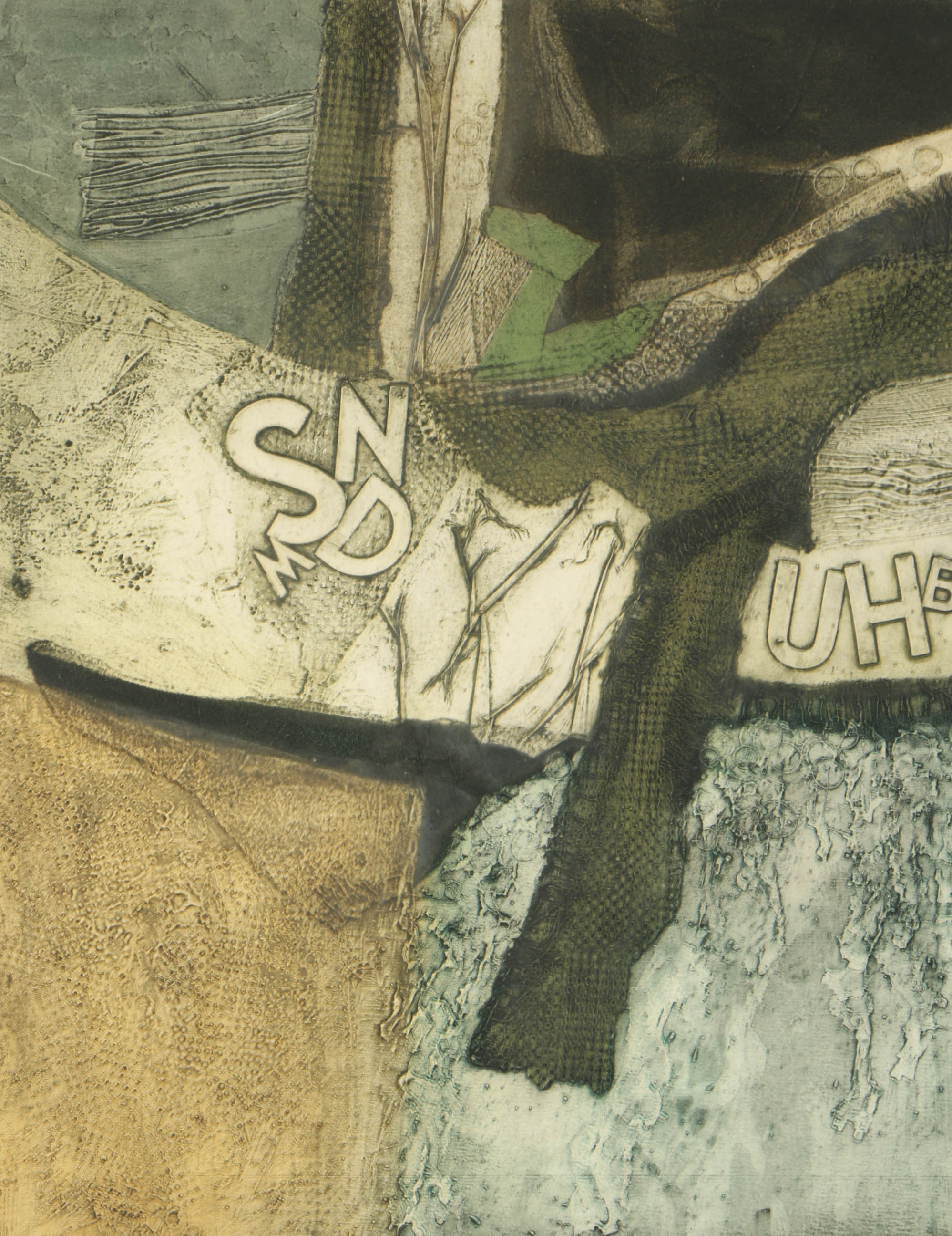 20th Century Aquatint "Vestige 1"