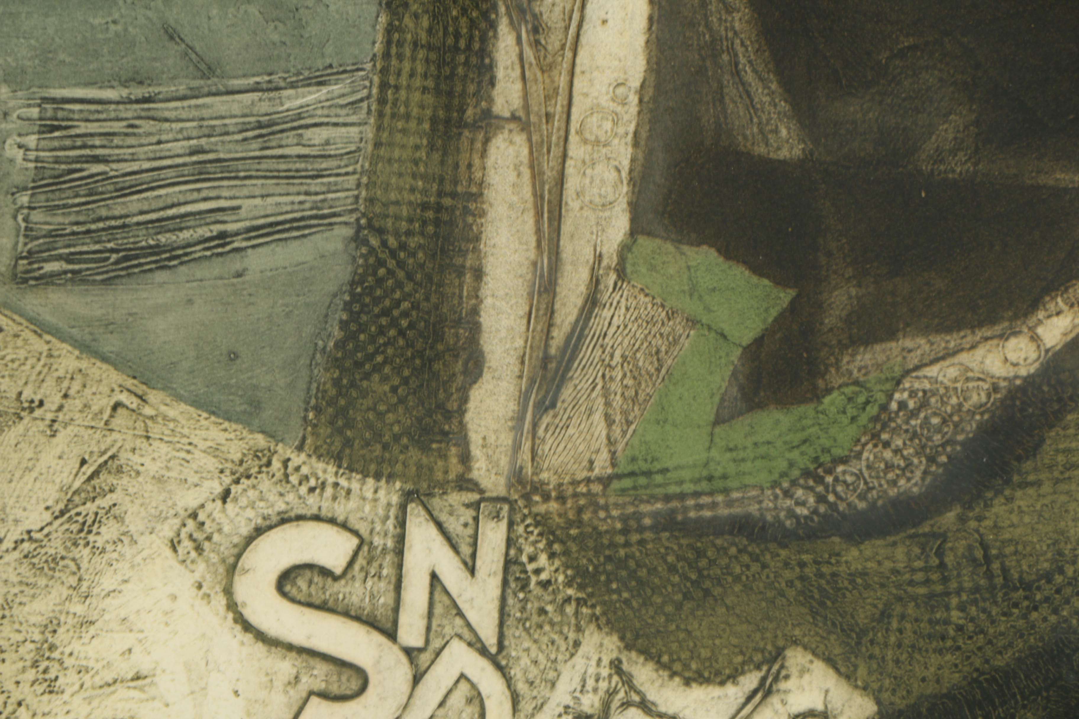 20th Century Aquatint "Vestige 1"