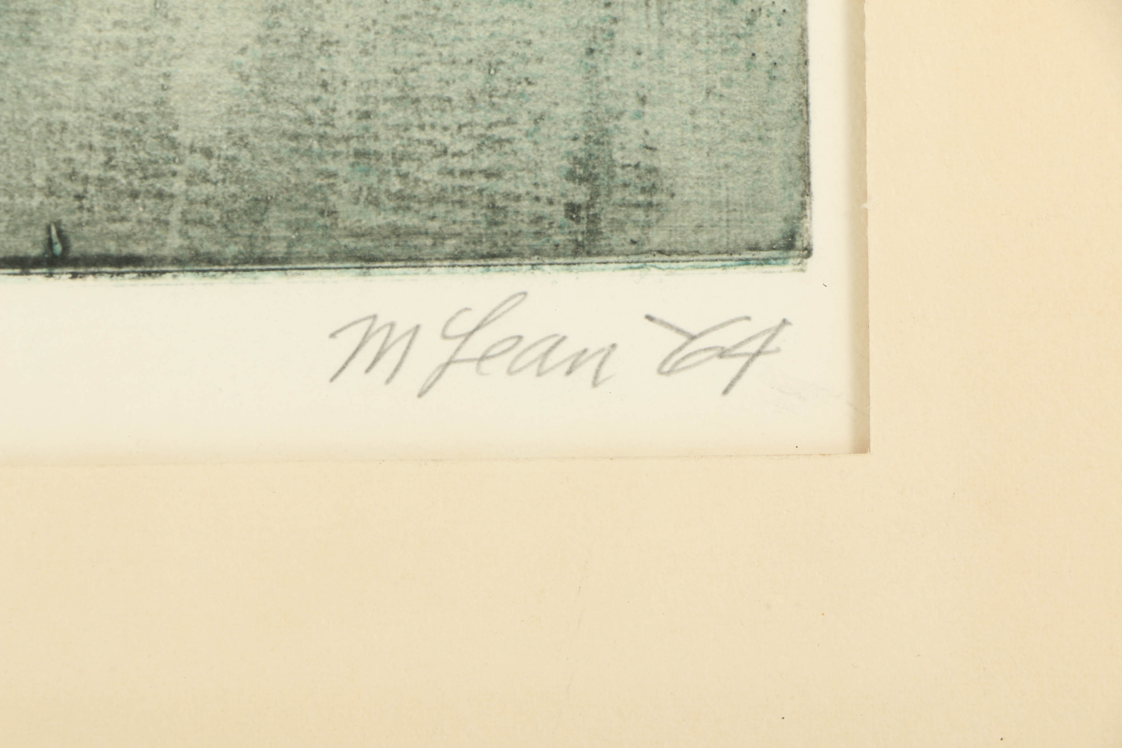 20th Century Aquatint "Vestige 1"