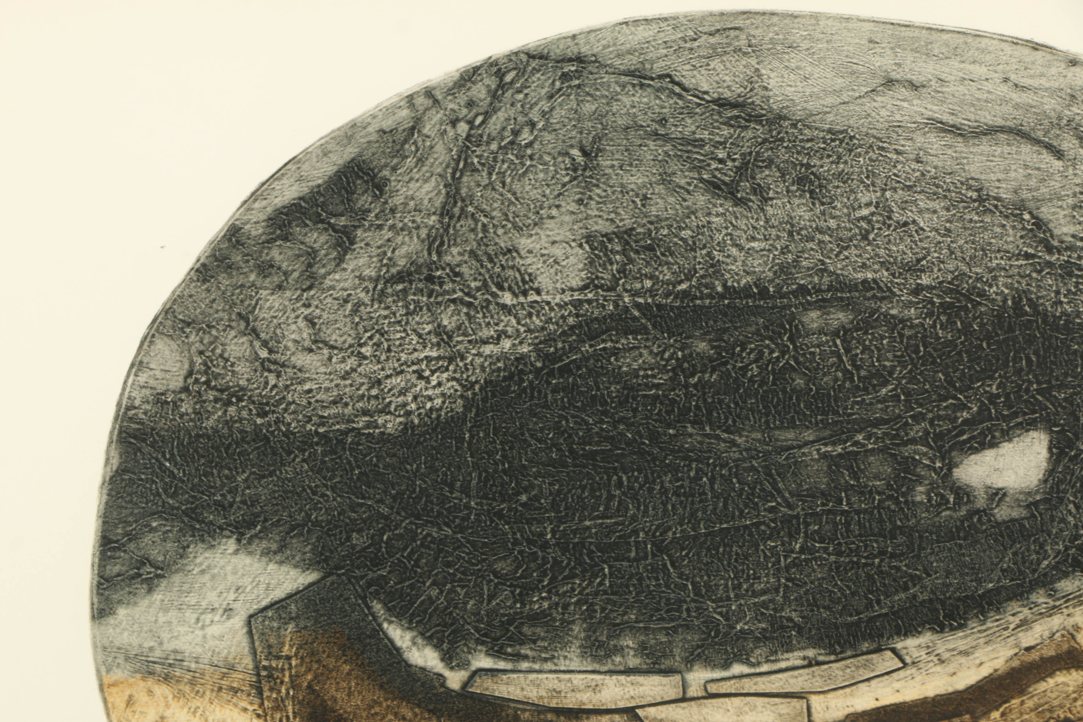 20th Century Aquatint "Rockscape"