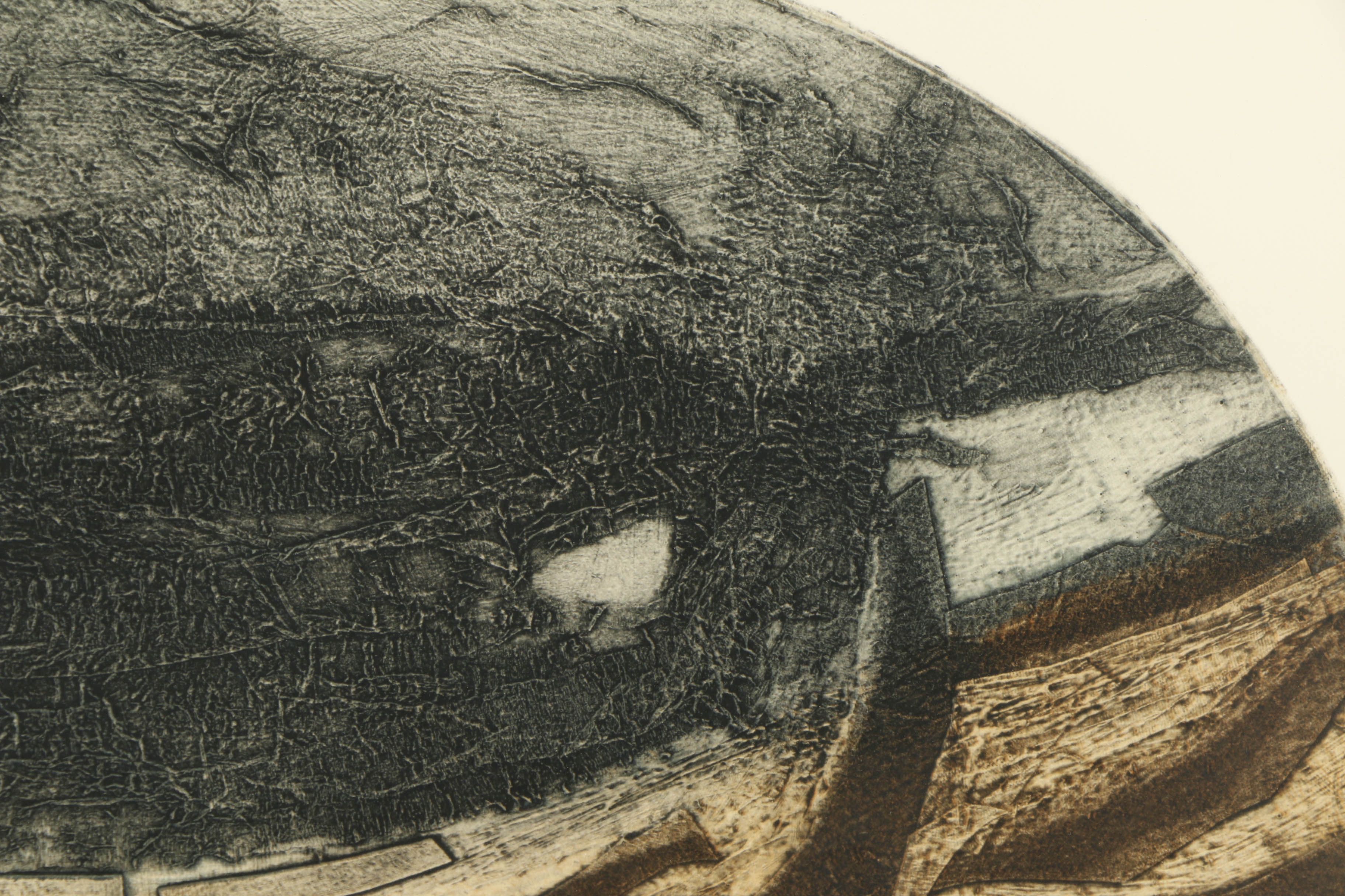 20th Century Aquatint "Rockscape"