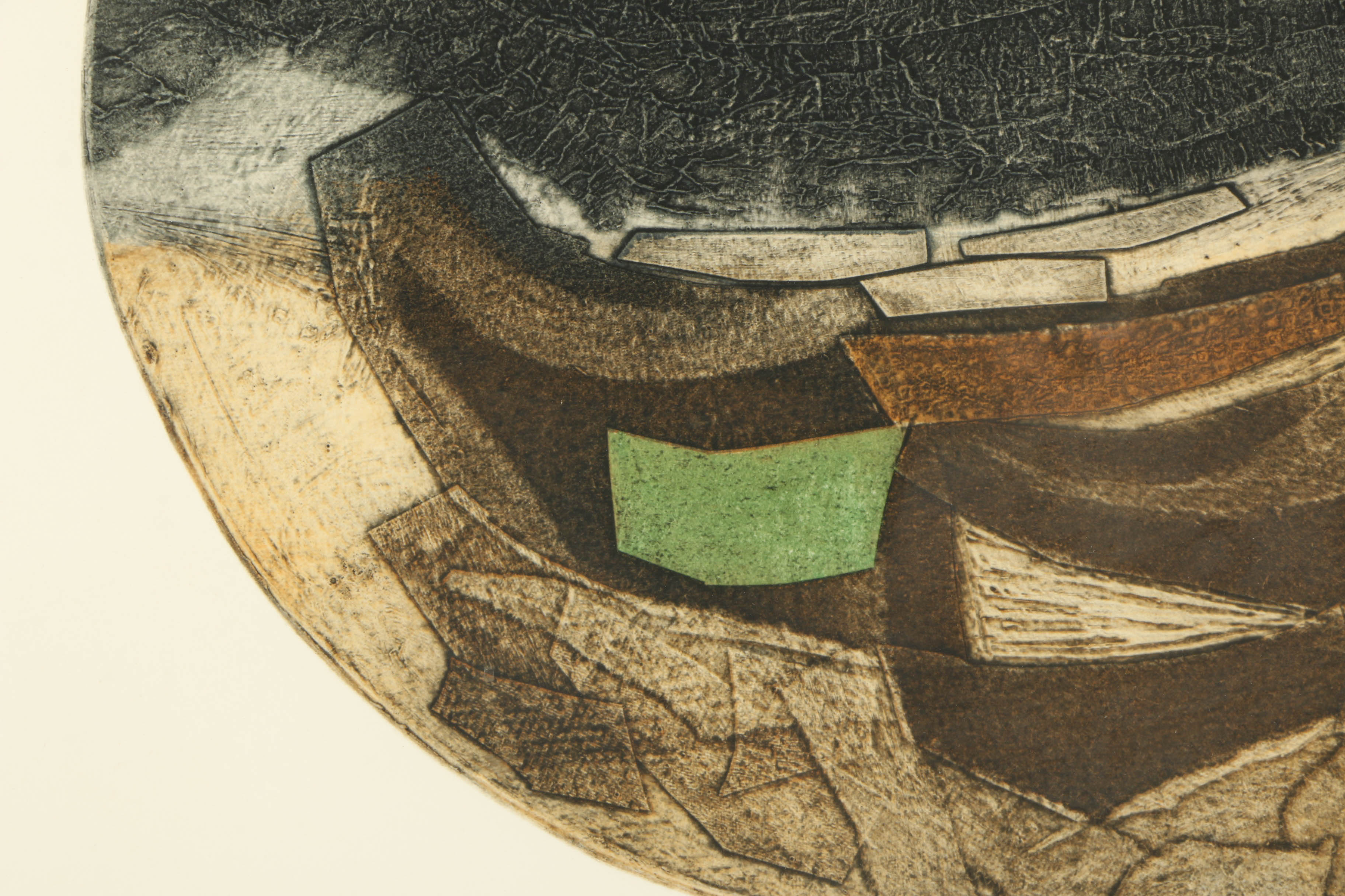 20th Century Aquatint "Rockscape"