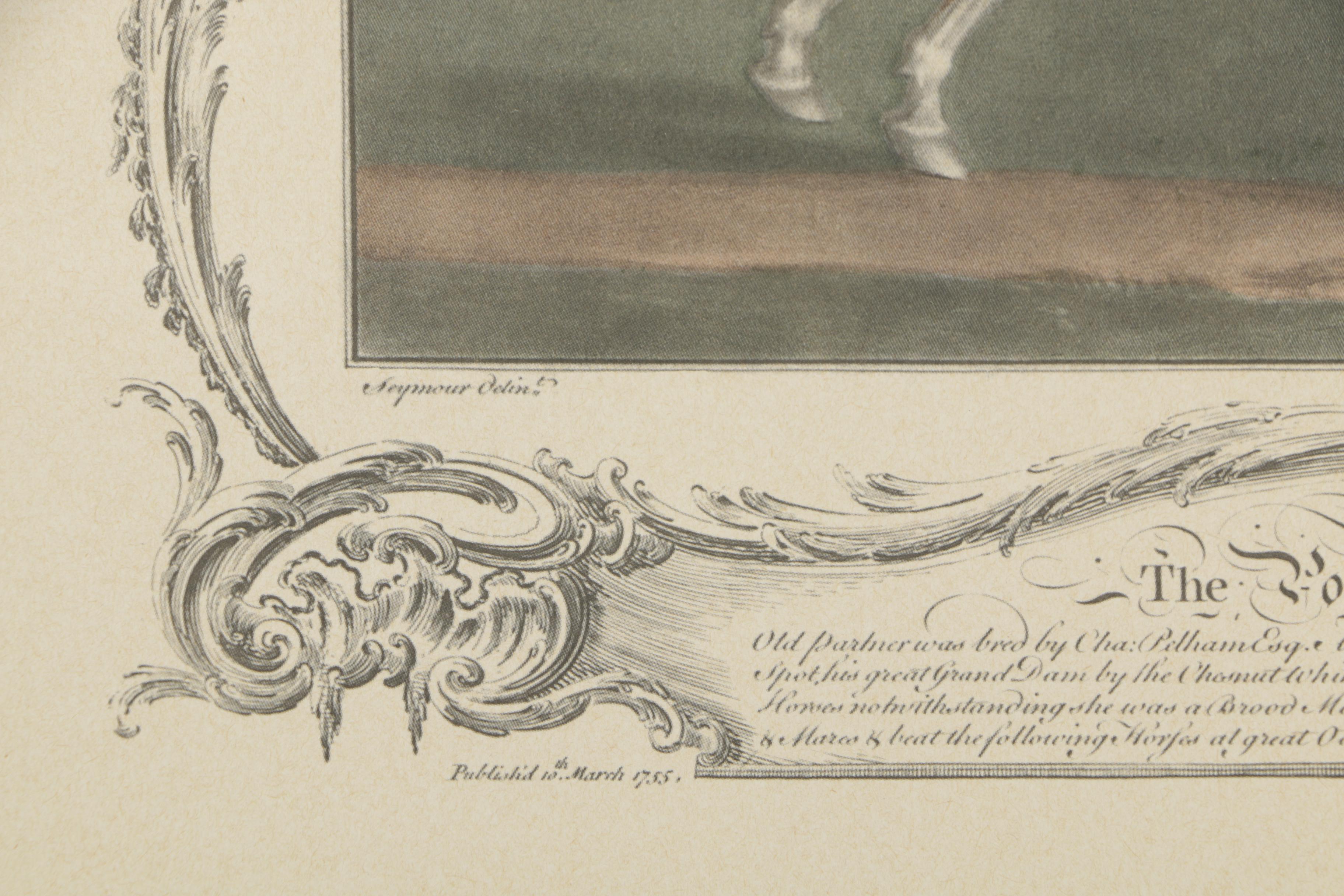 Offset Lithograph After James Seymour Portrait of Old Partner