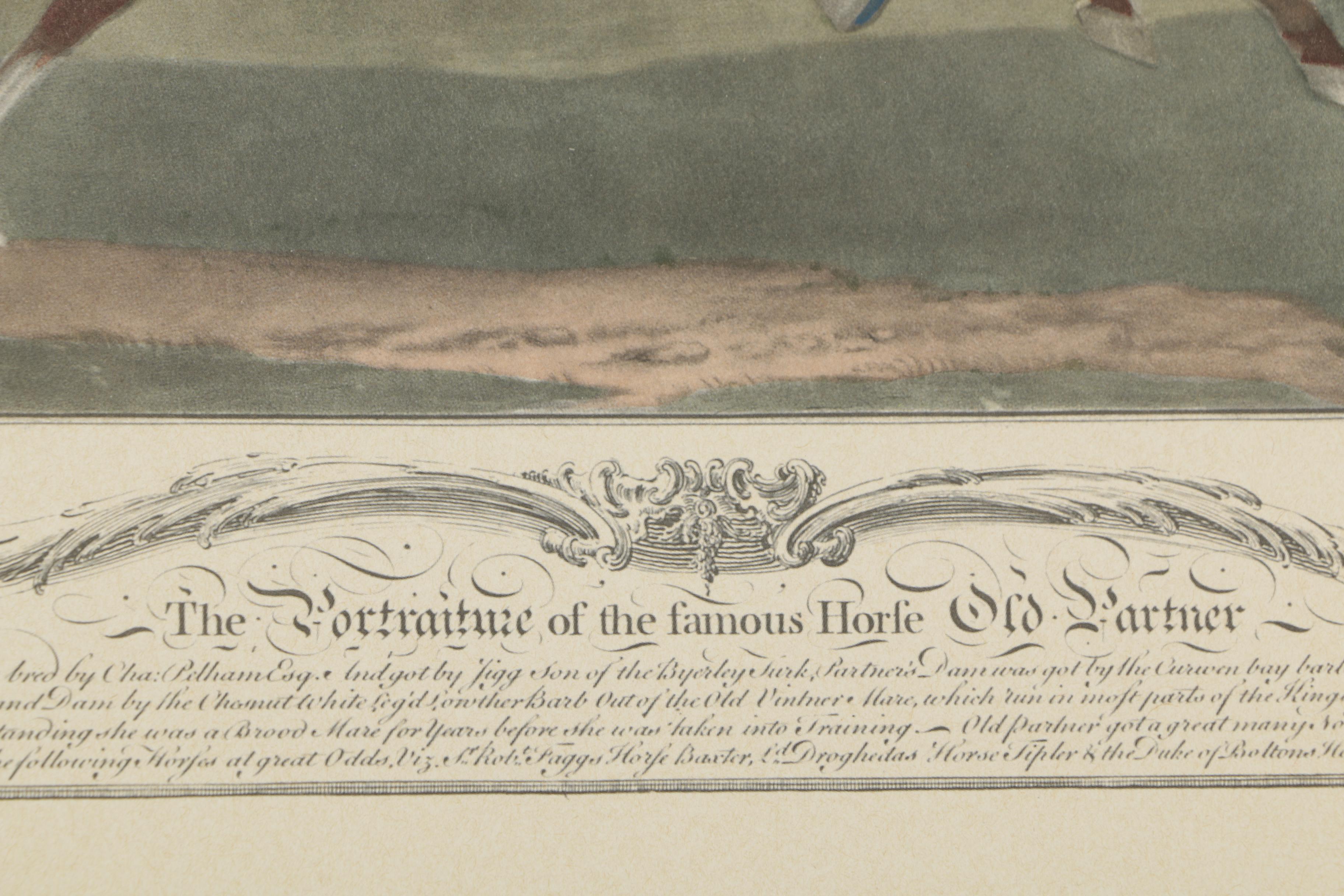 Offset Lithograph After James Seymour Portrait of Old Partner