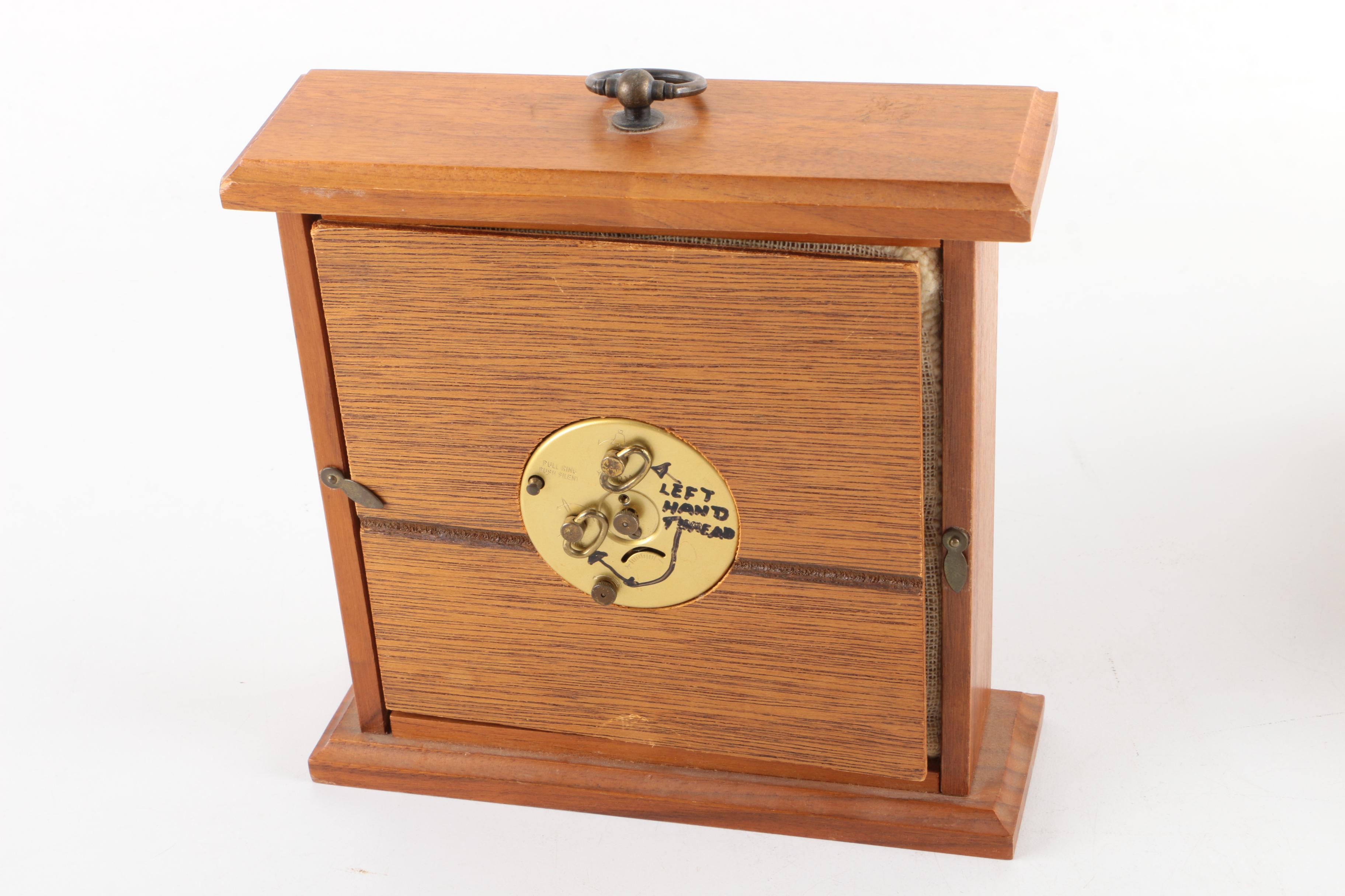 Needlepoint and Textile Decor and Gold Tone Wall Mirror