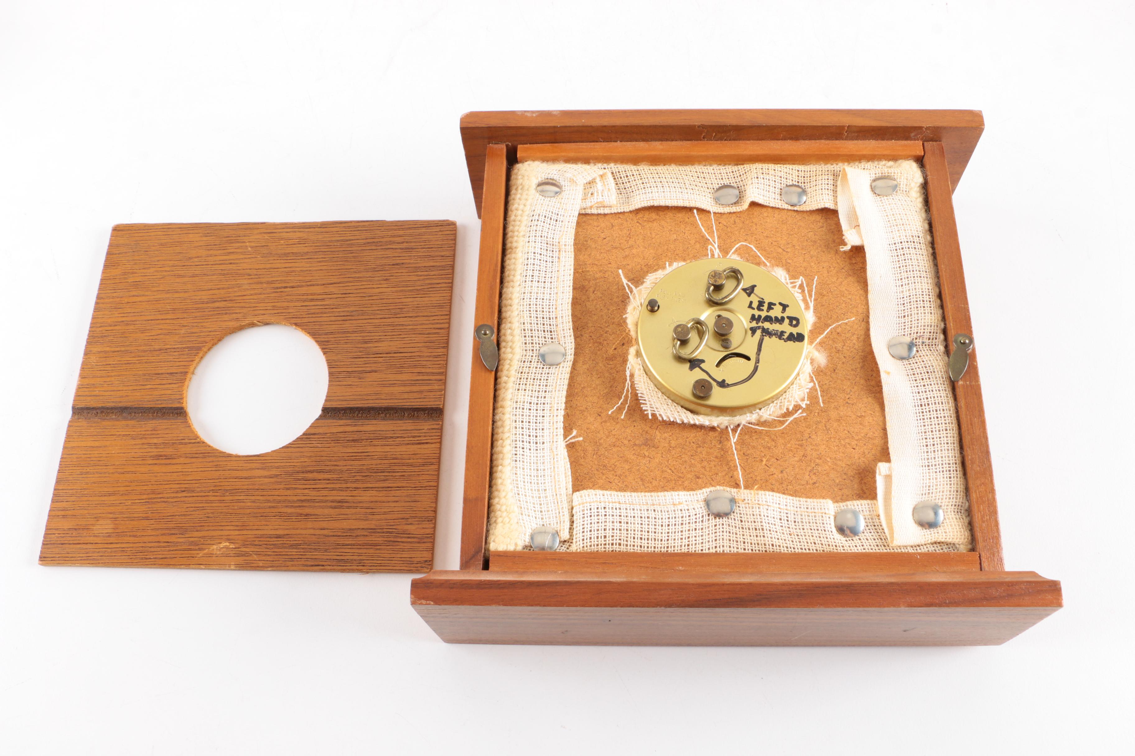 Needlepoint and Textile Decor and Gold Tone Wall Mirror