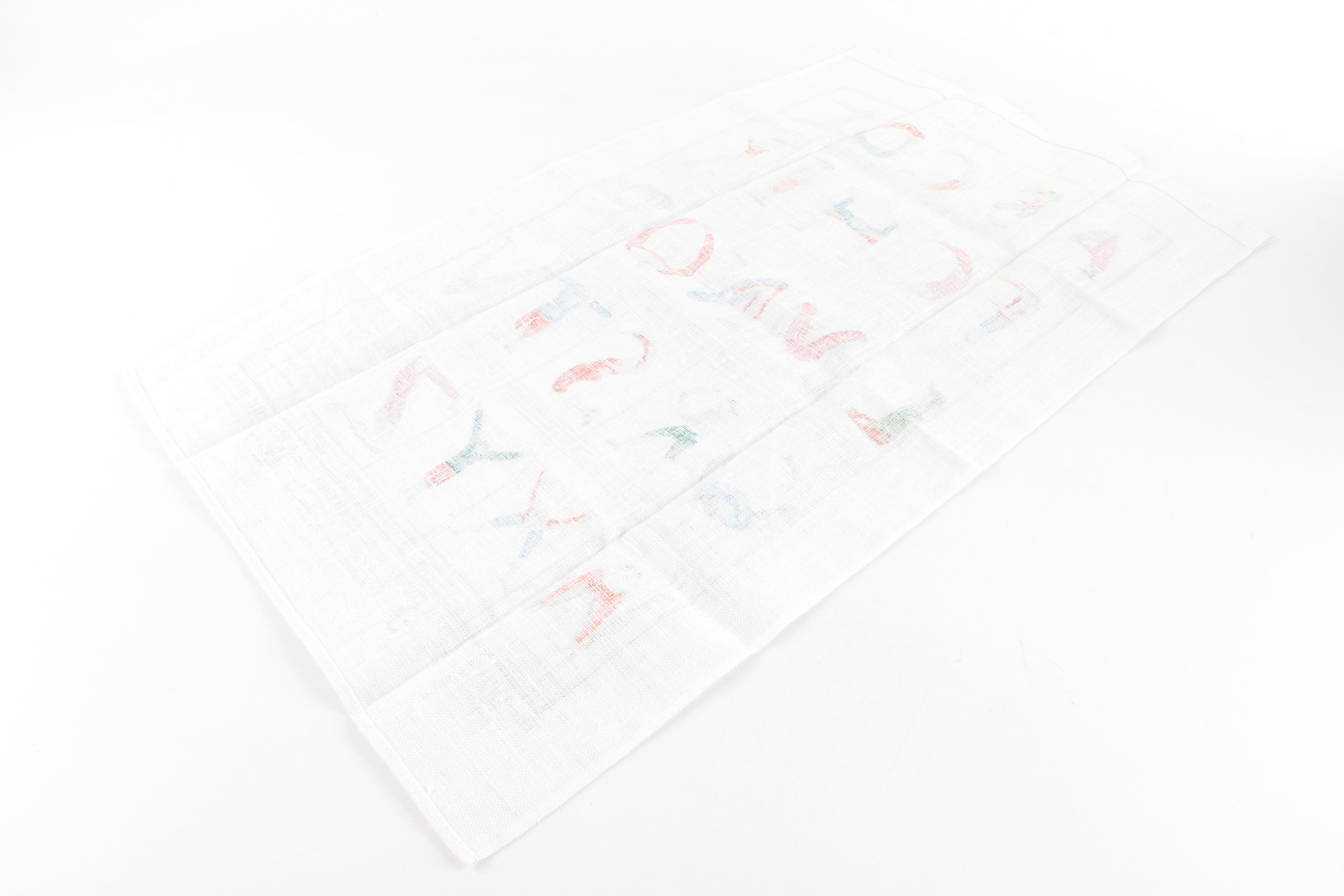 Needlepoint and Textile Decor and Gold Tone Wall Mirror