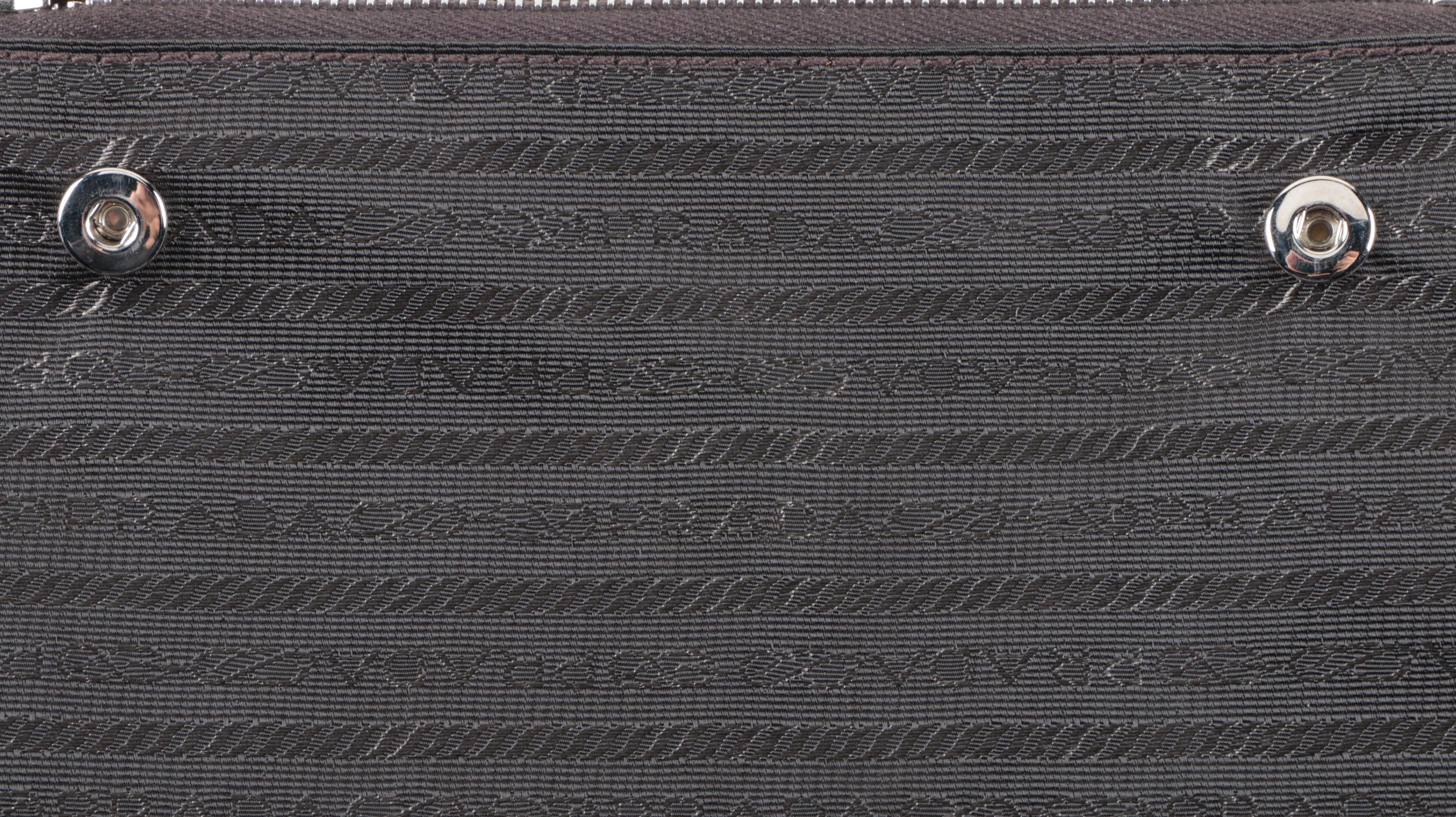 Prada Woven Fabric Accessory Pouch