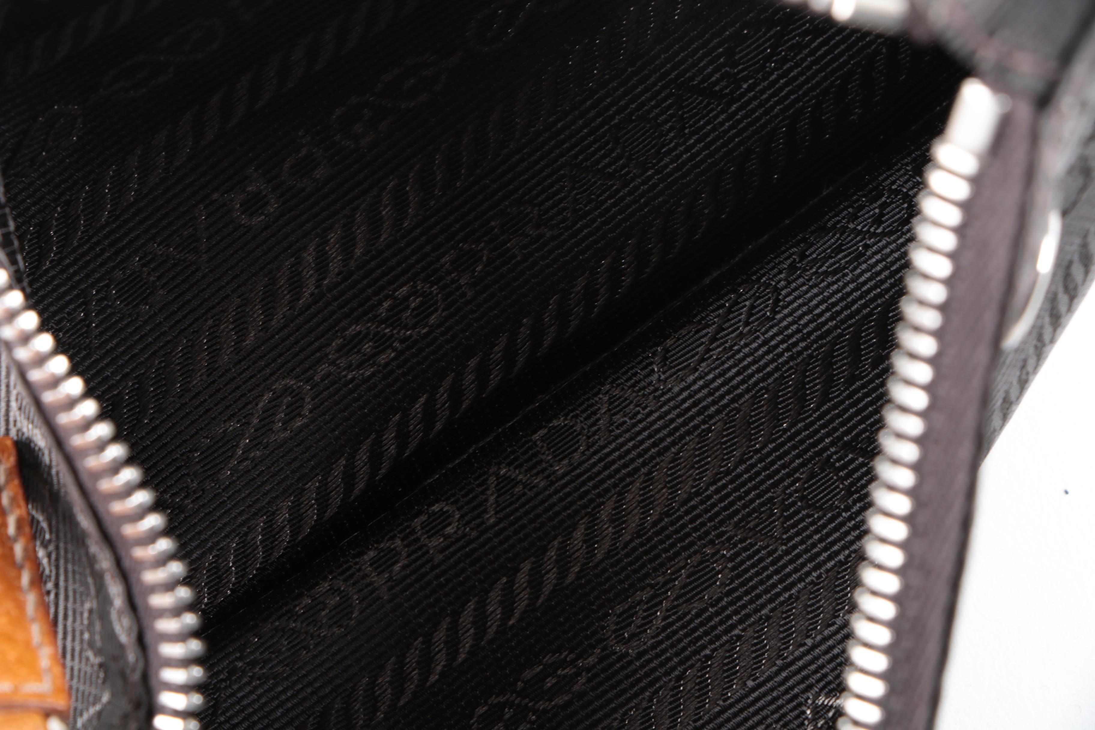 Prada Woven Fabric Accessory Pouch