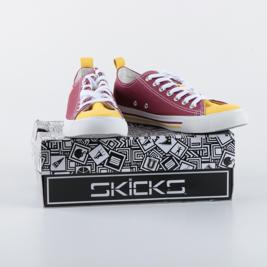 Women's Skicks Arizona State University Canvas Low-Top Sneakers