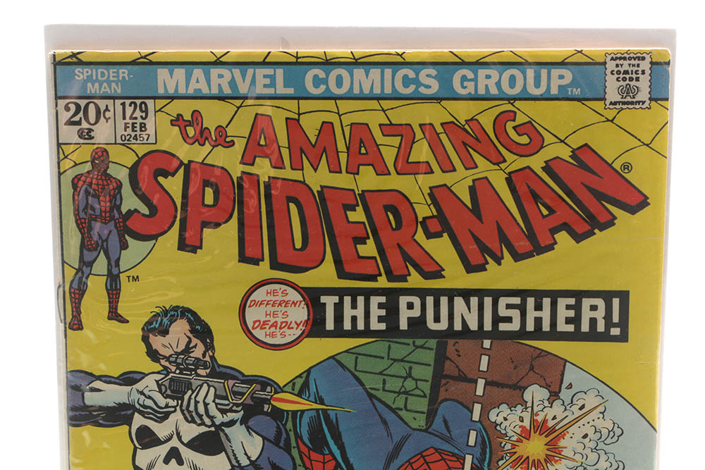 1974 "The Amazing Spider-Man" Issues #128 and #129 With First Punisher Appearance