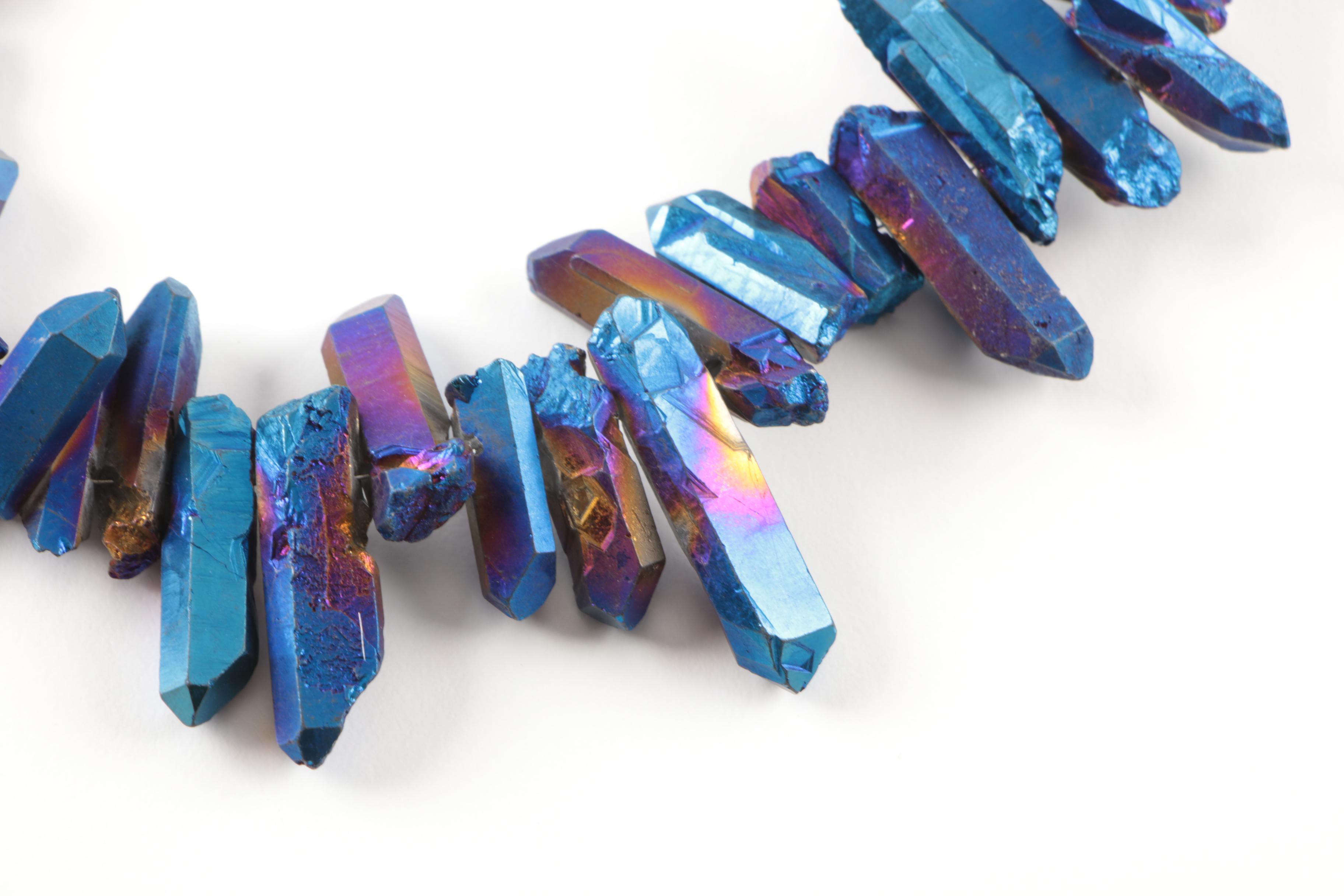 Three Coated Quartz Crystal Strands