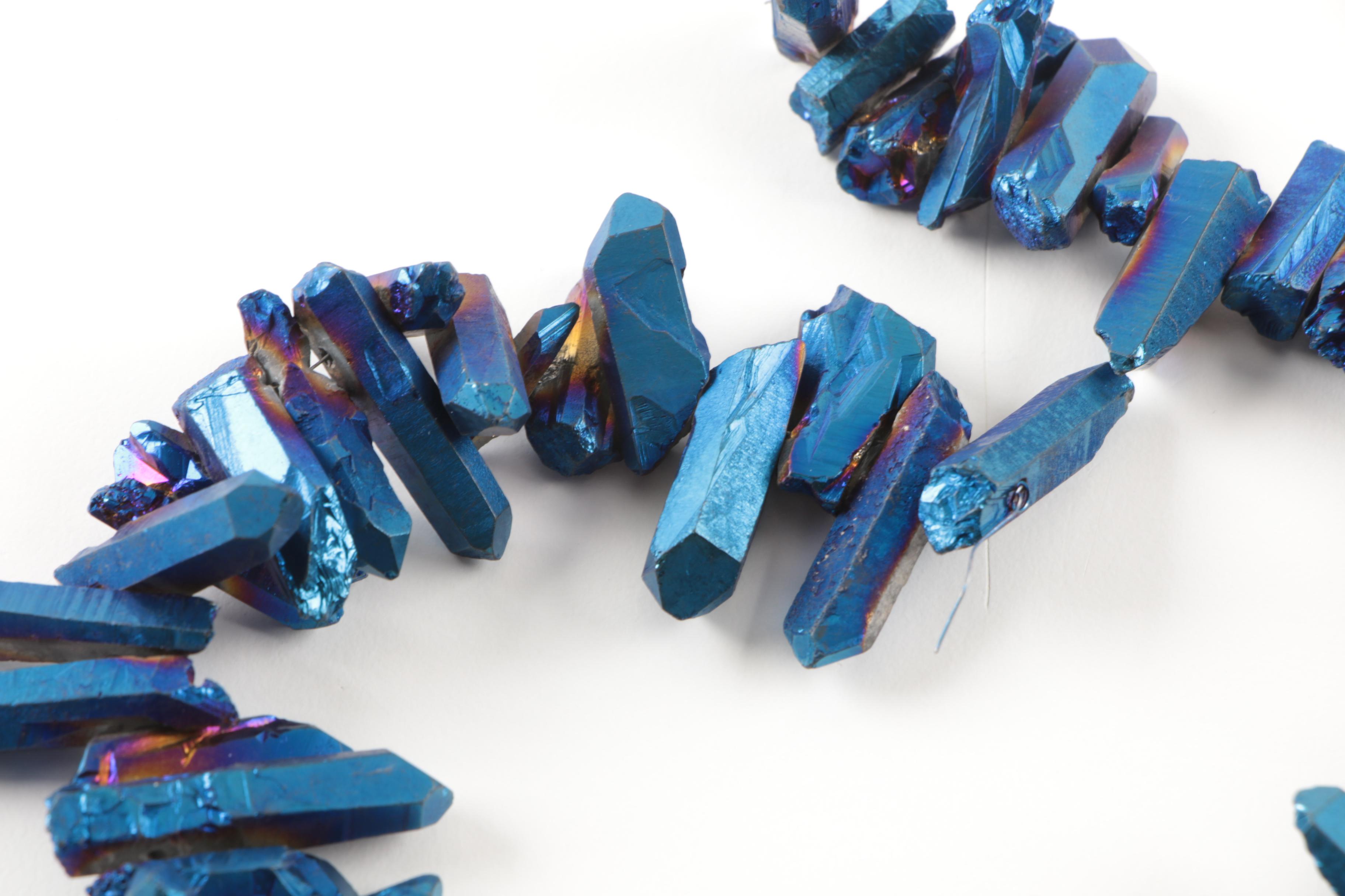 Three Coated Quartz Crystal Strands