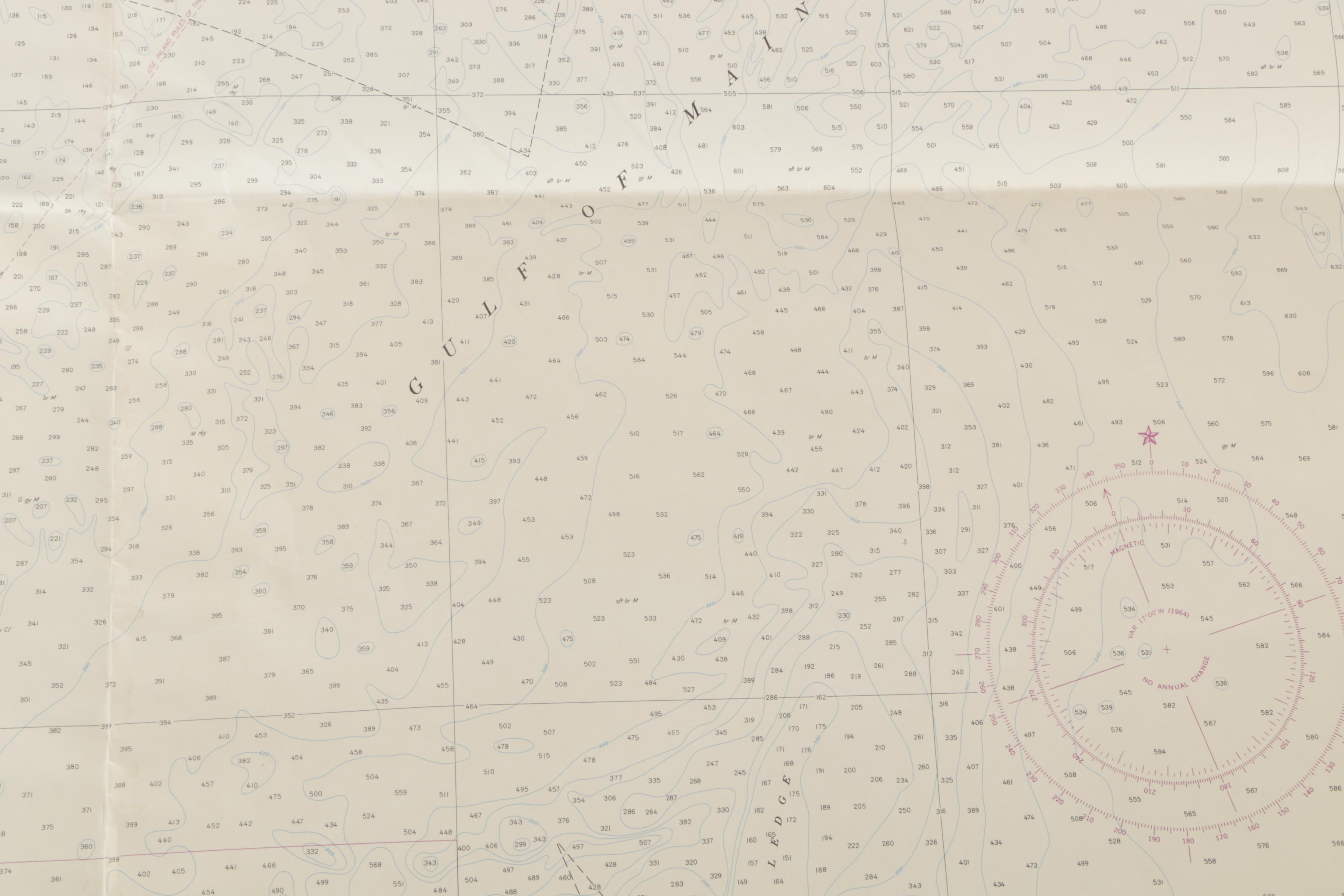 Nautical Chart of Cape Elizabeth to Portsmouth