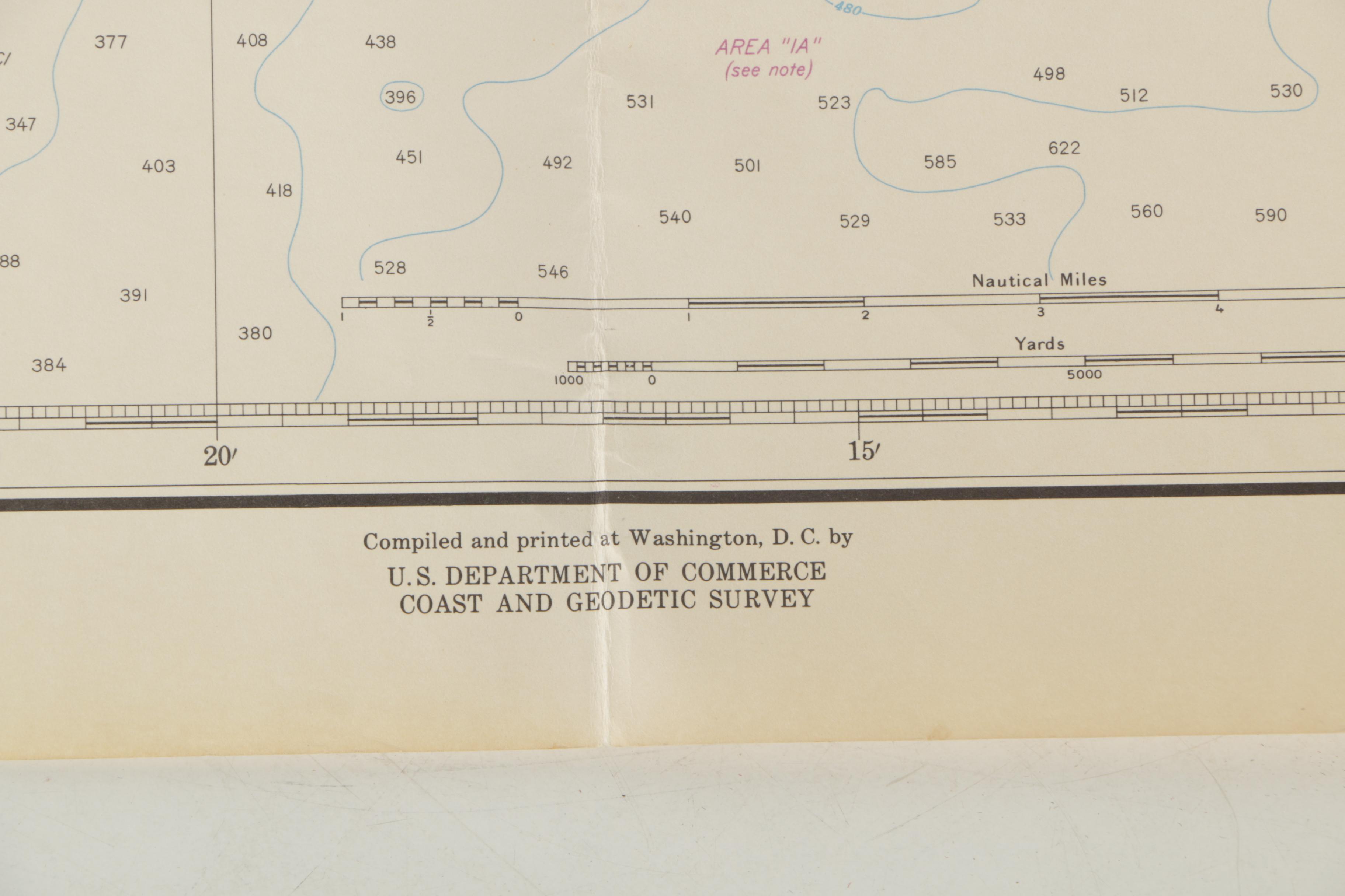 Nautical Chart of Cape Elizabeth to Portsmouth