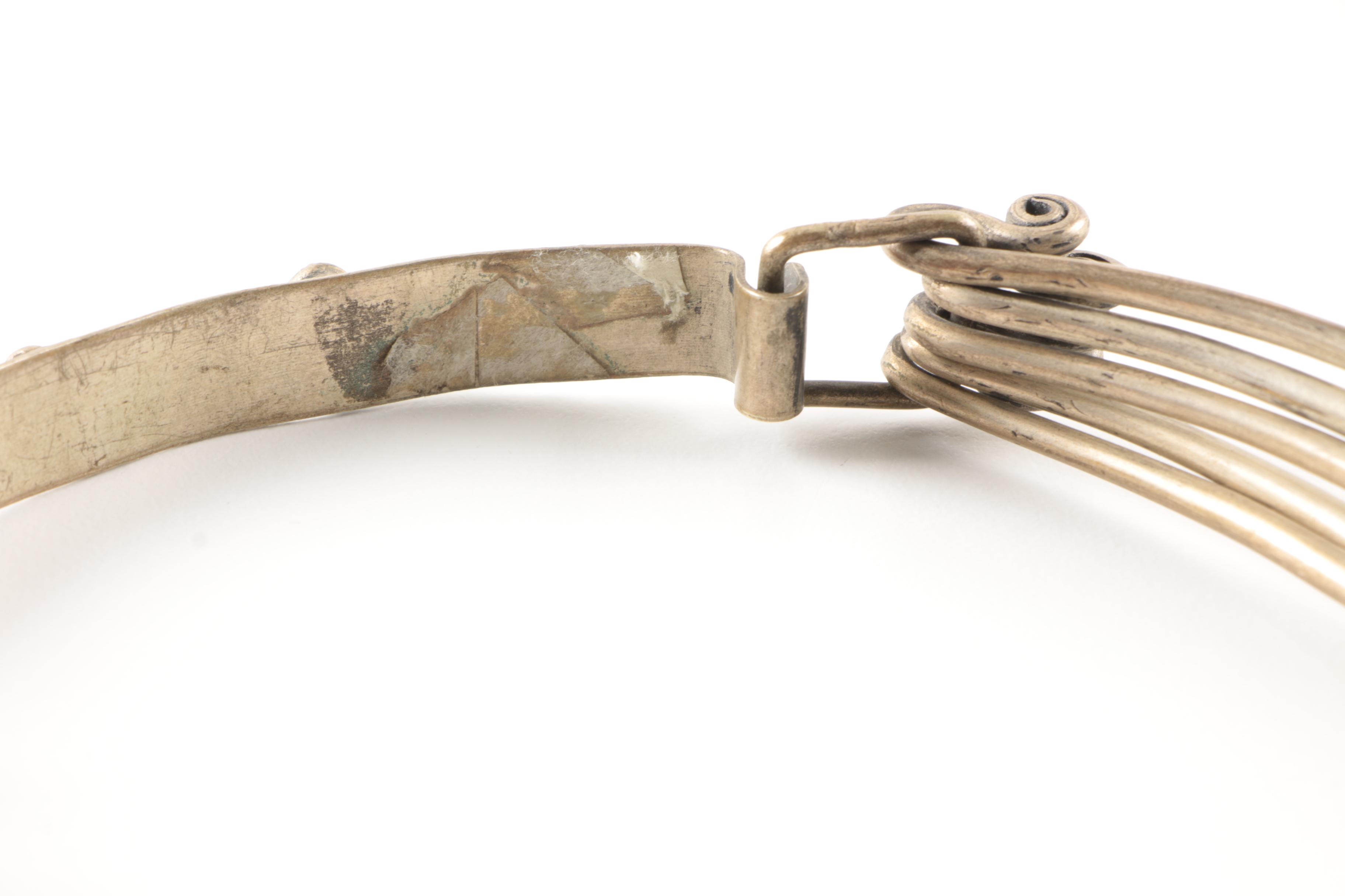 Ornate Miao Hmong Style Etched Quintuple Chain Necklace