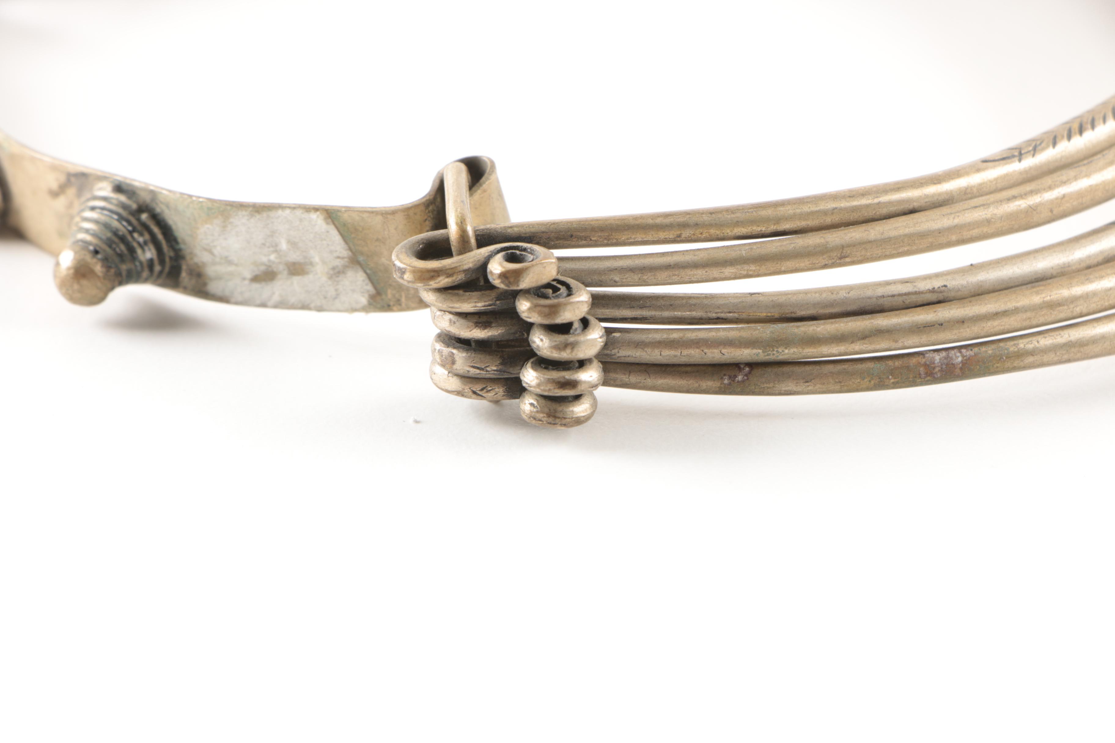 Ornate Miao Hmong Style Etched Quintuple Chain Necklace