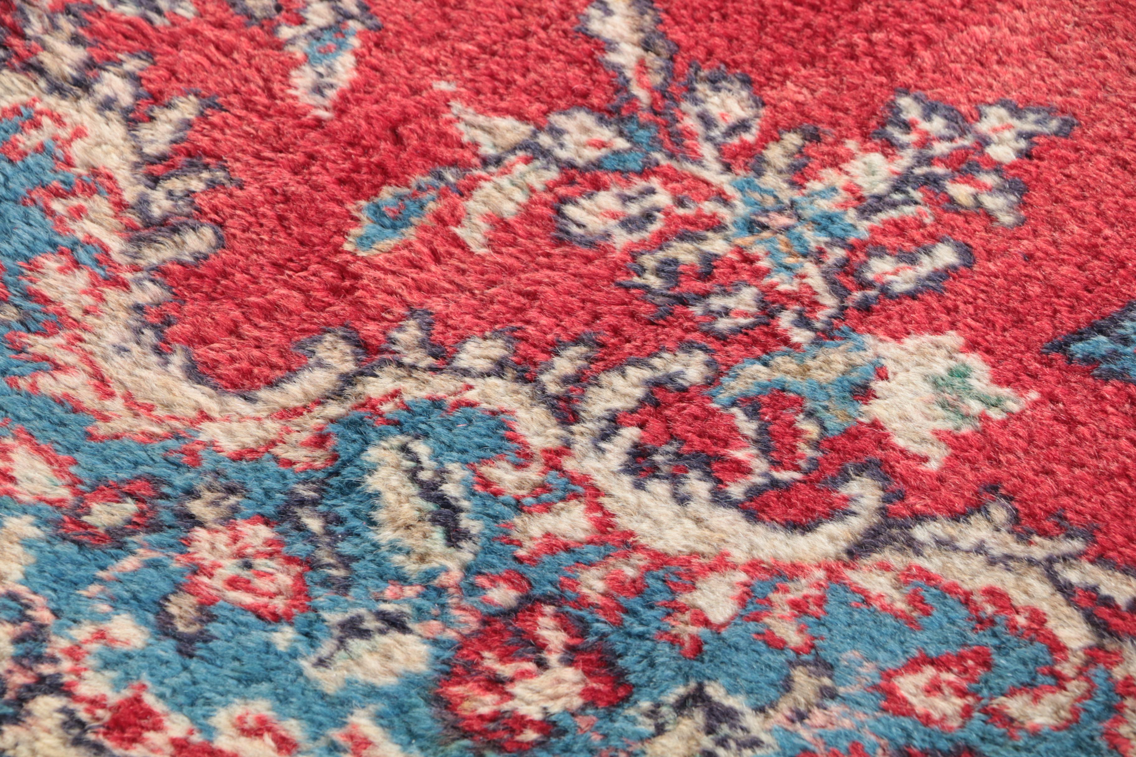 Hand-Knotted Persian Kerman Area Rug