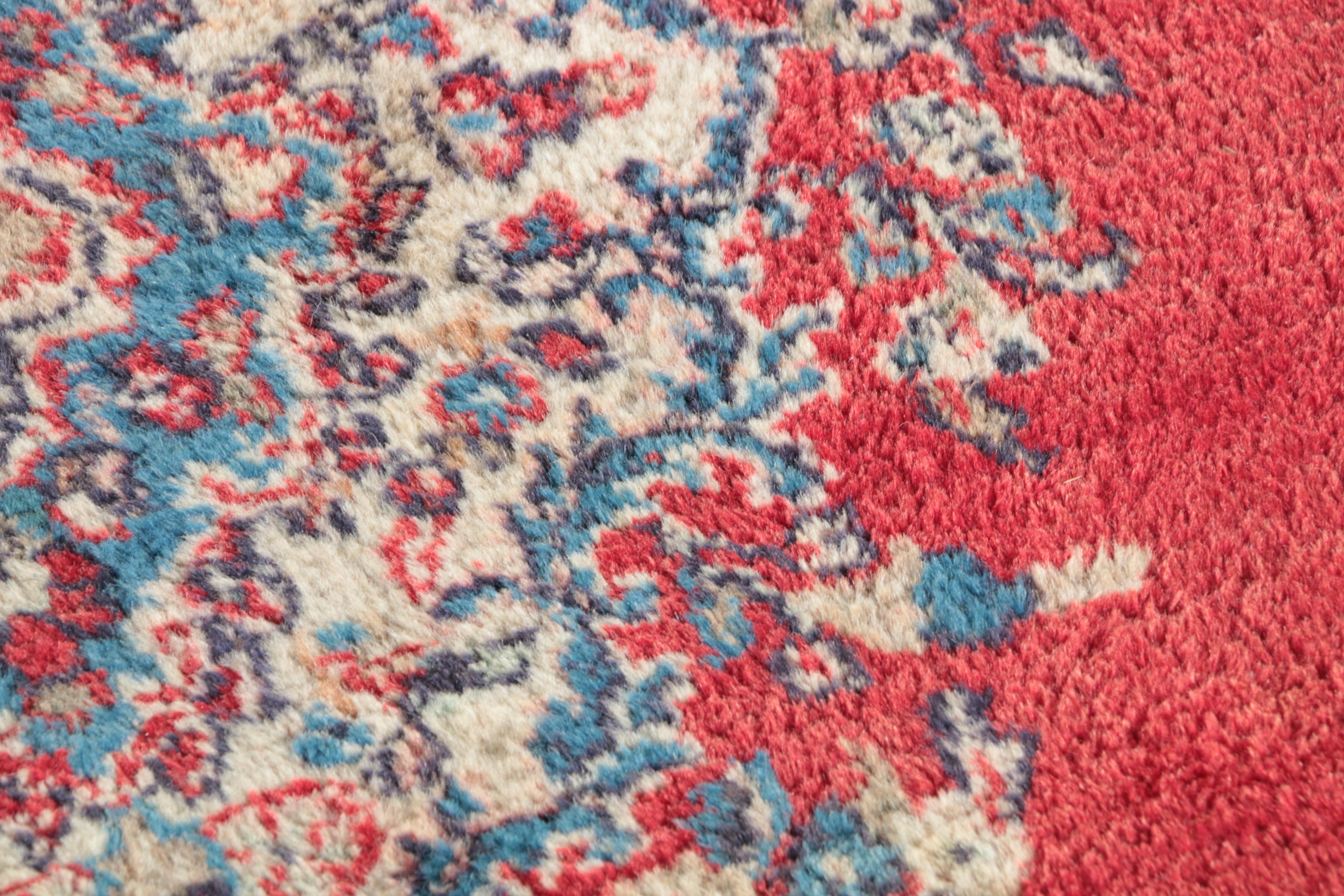 Hand-Knotted Persian Kerman Area Rug