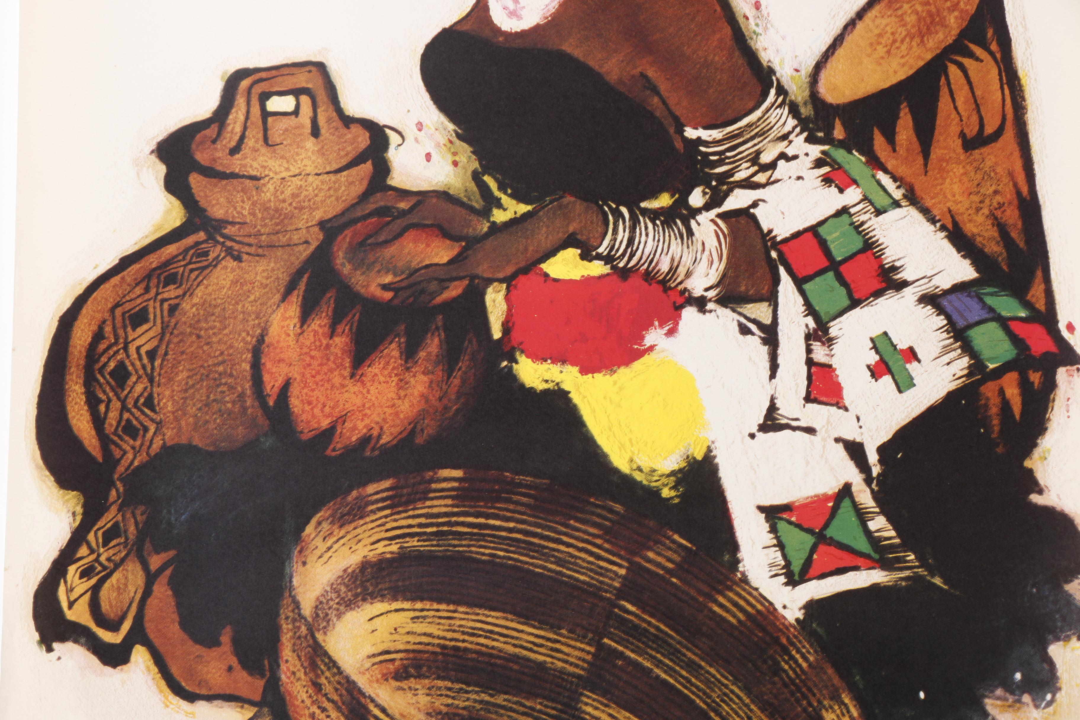 Vintage Offset Lithographs of Travel Posters for Scandinavian Airlines System