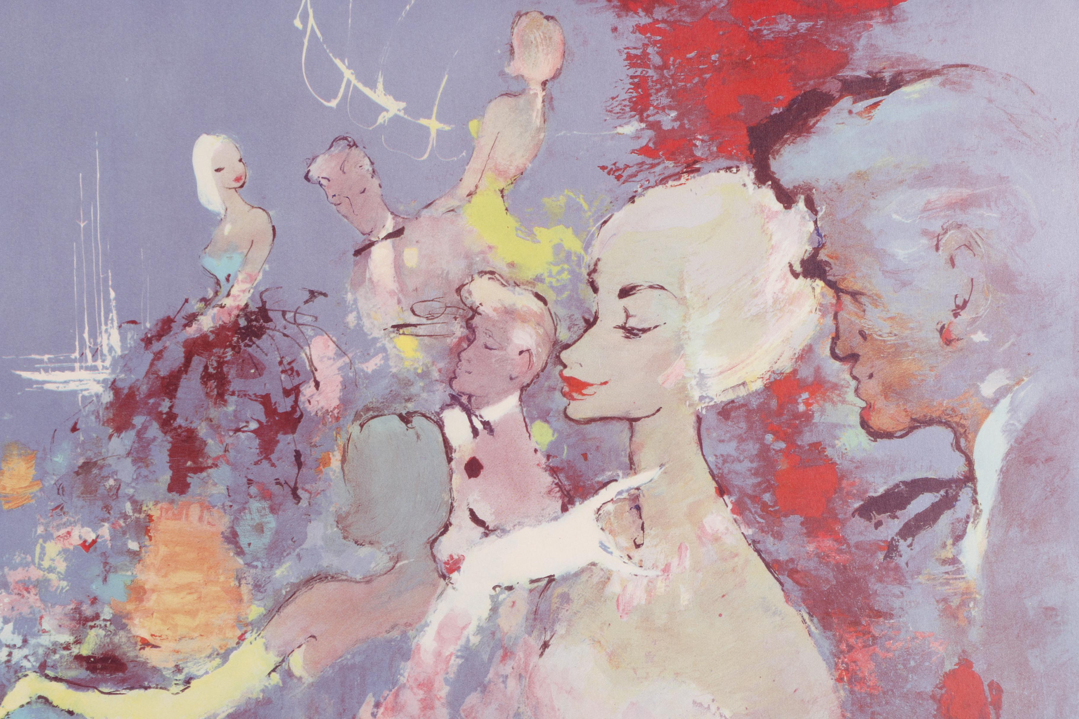 Vintage Offset Lithographs of Travel Posters for Scandinavian Airlines System