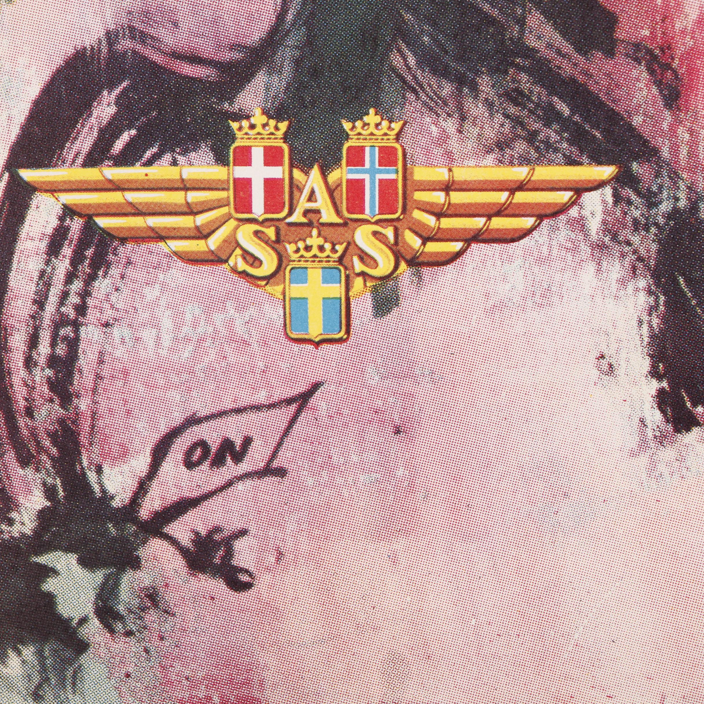 Vintage Offset Lithographs of Travel Posters for Scandinavian Airlines System