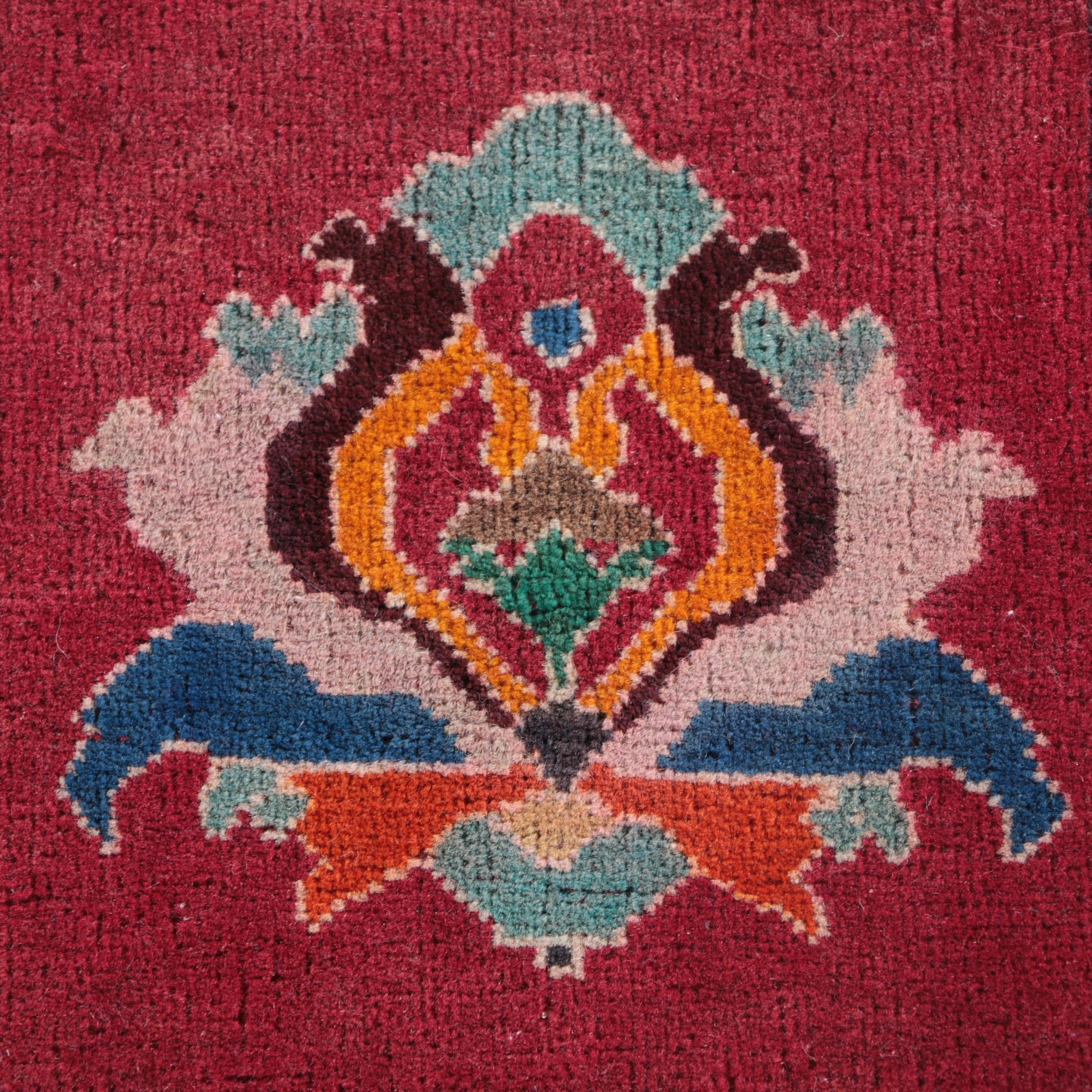 Hand-Knotted Persian Accent Rug