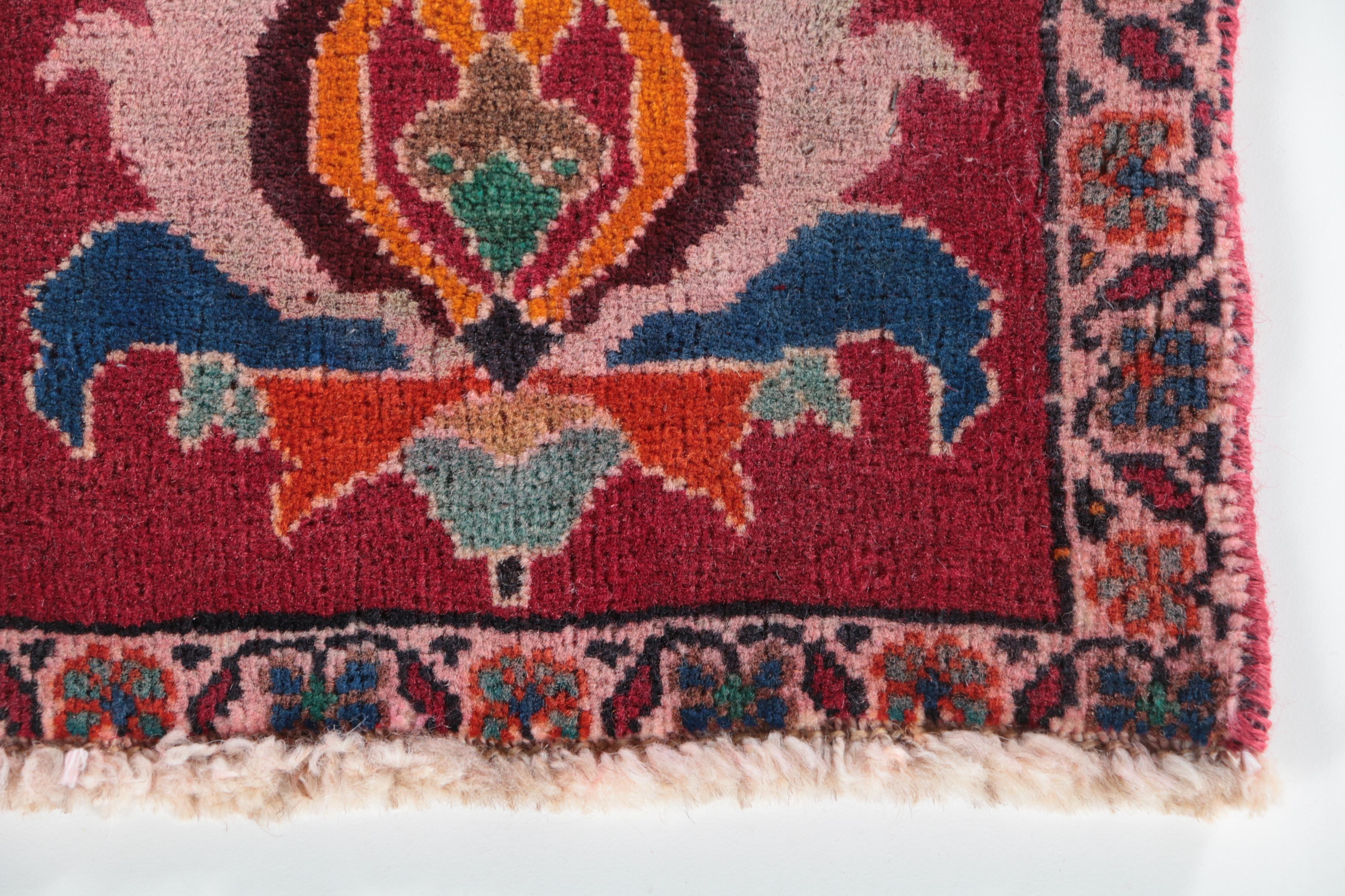 Hand-Knotted Persian Accent Rug