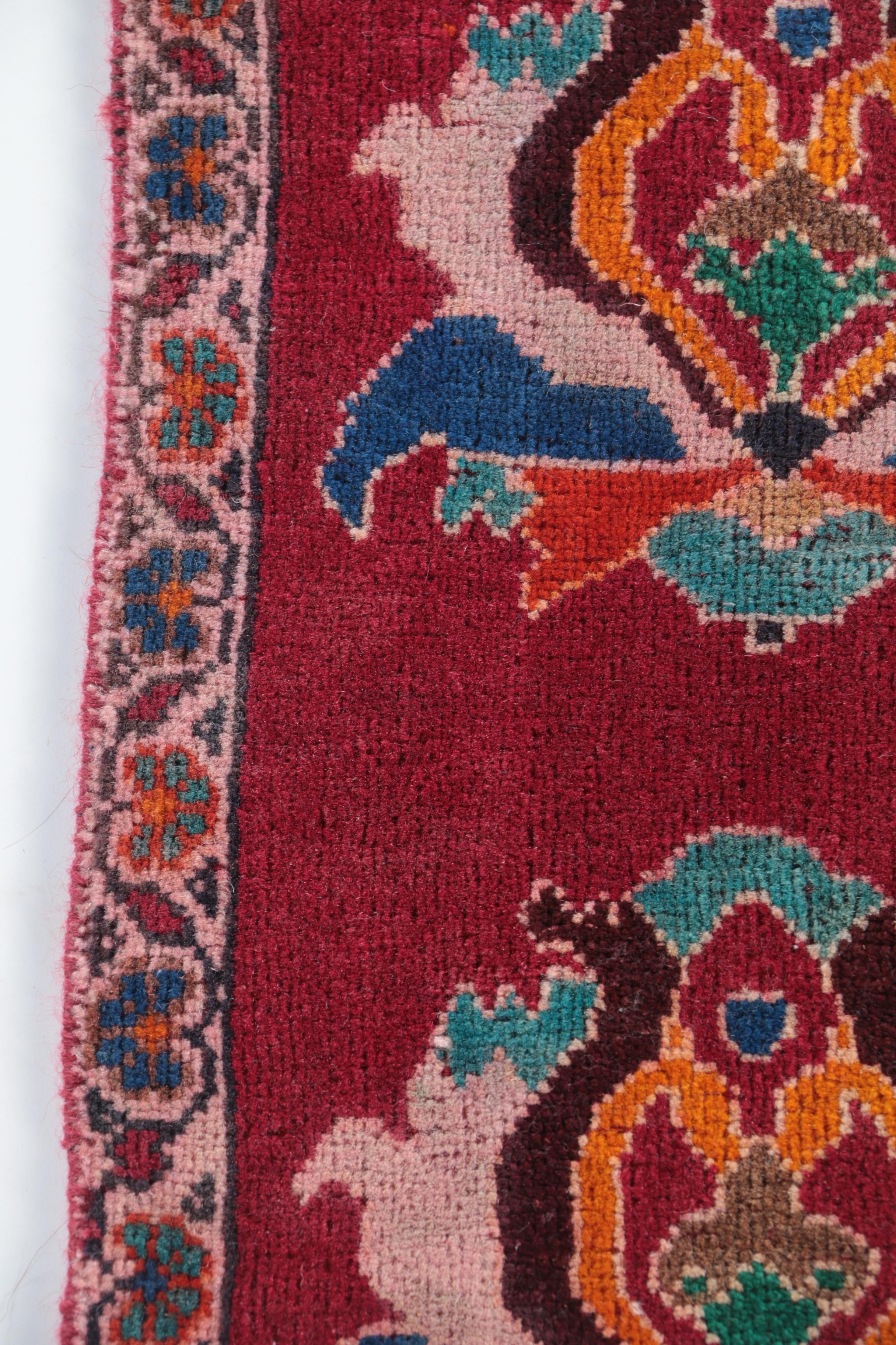 Hand-Knotted Persian Accent Rug
