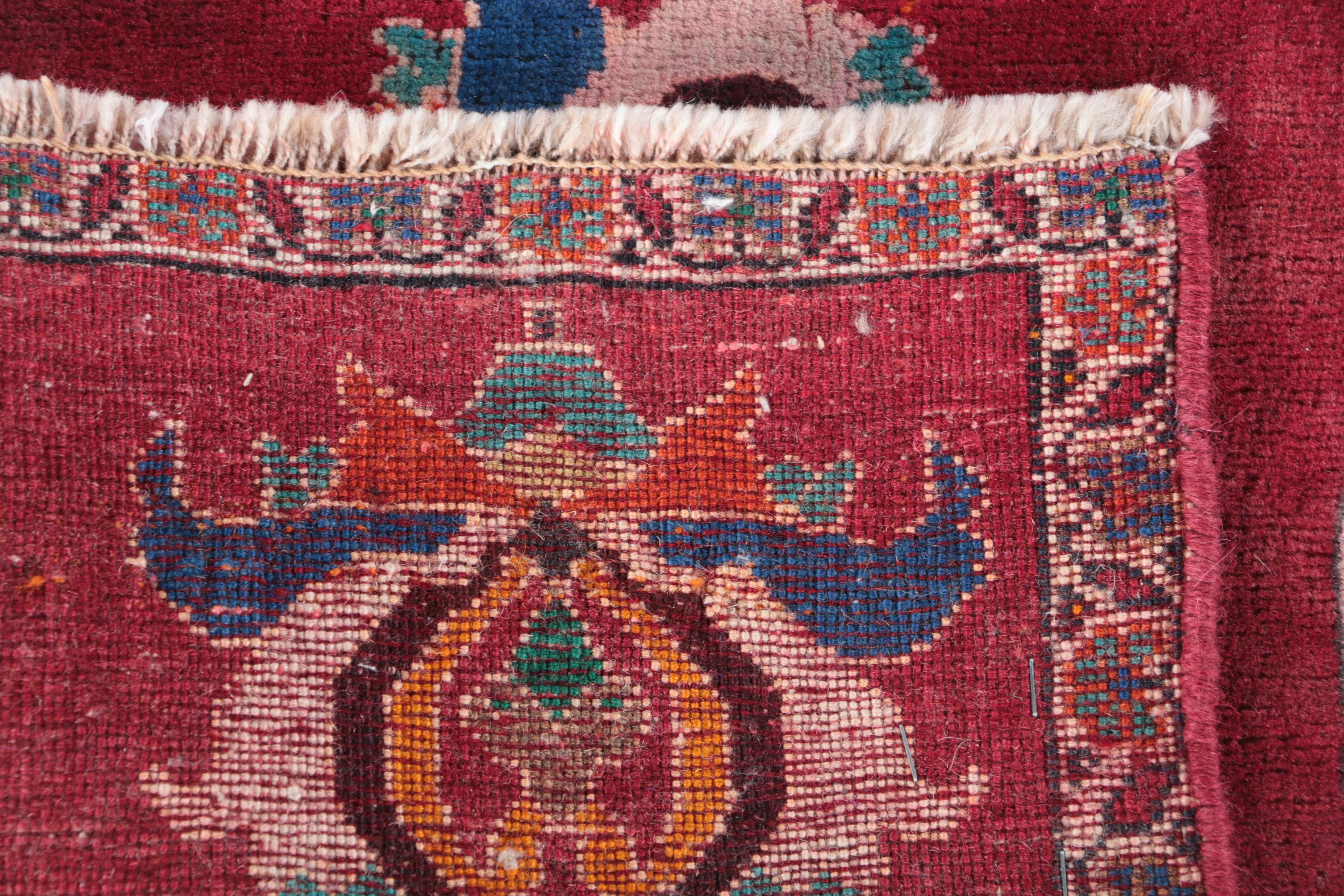 Hand-Knotted Persian Accent Rug