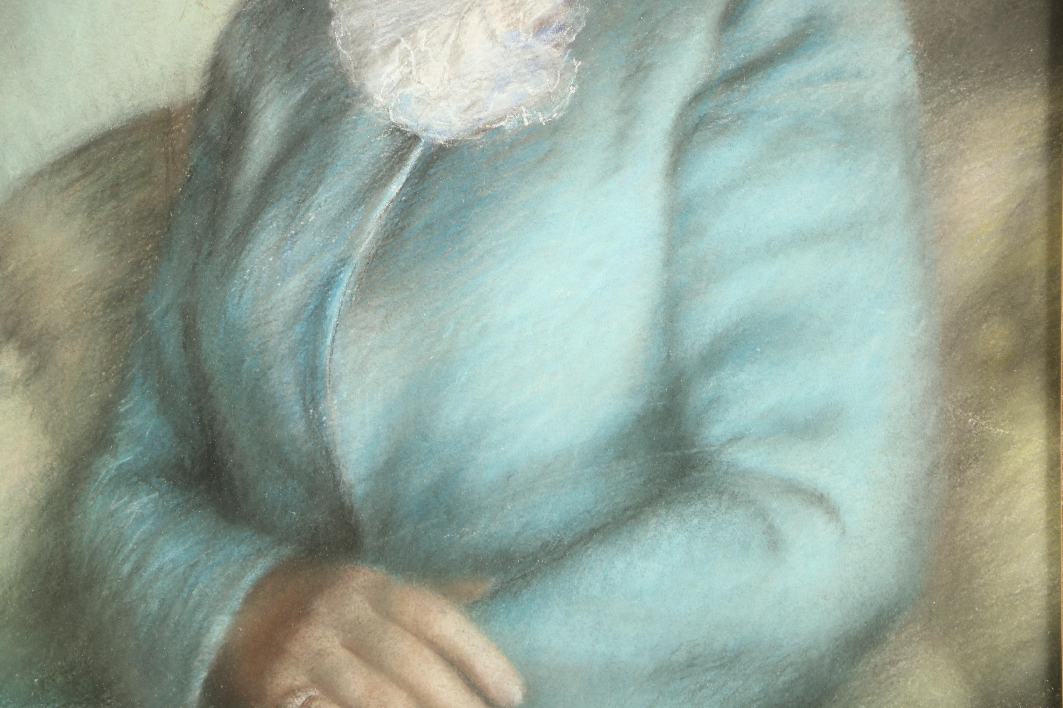 1945 George Beattie, Jr. Pastel Portrait of a Woman