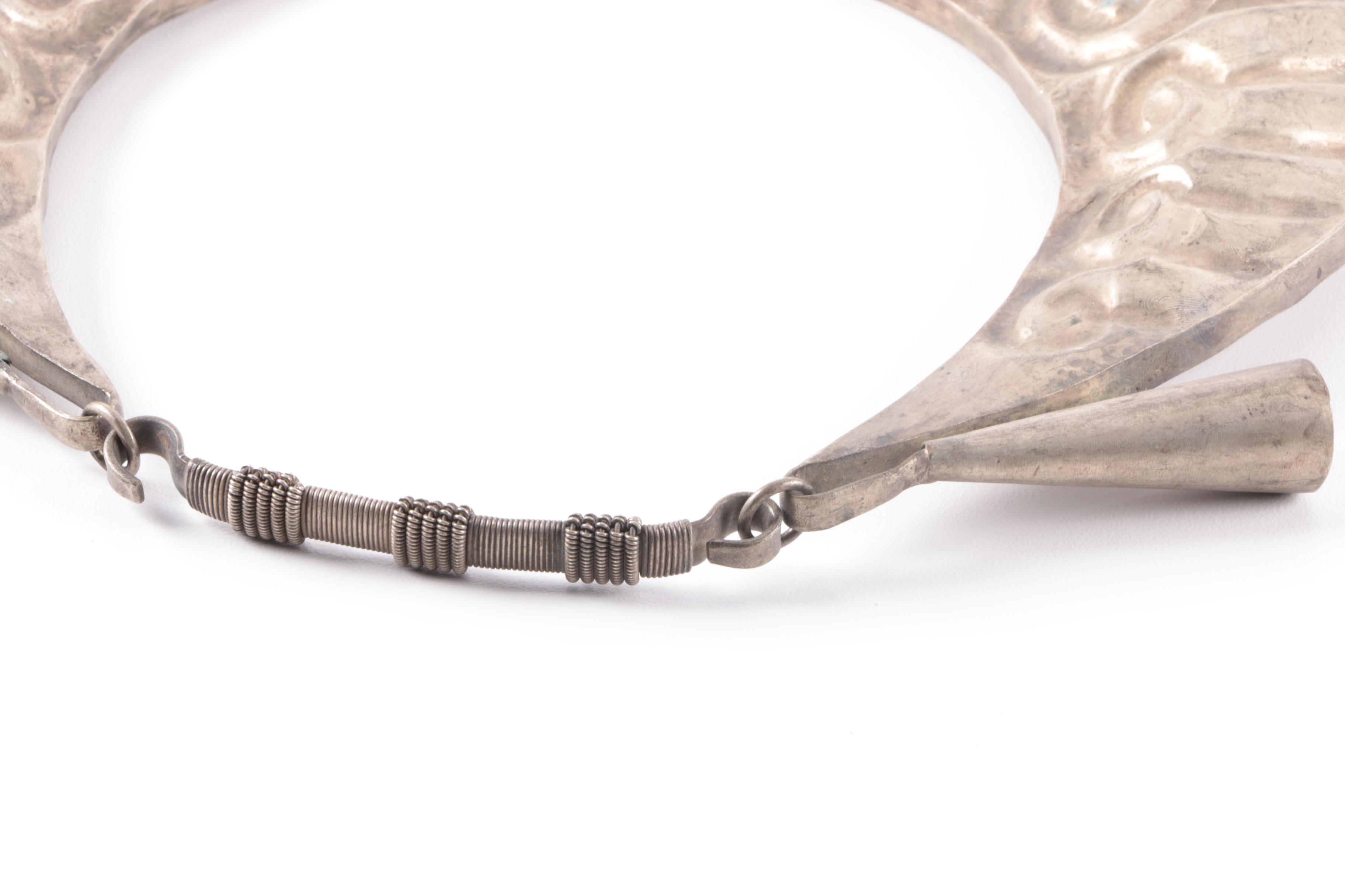 Ornate Etched Miao Hmong Style Necklace