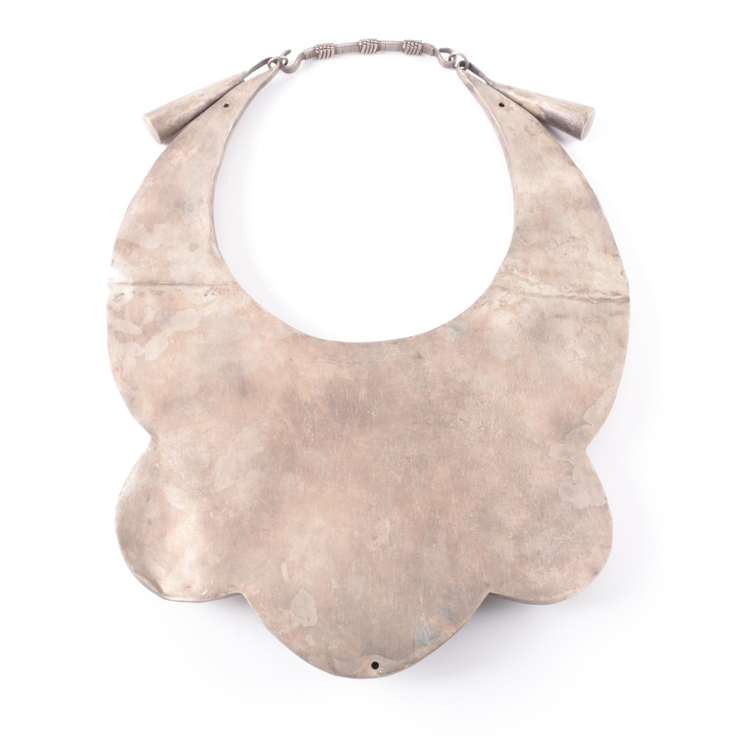 Ornate Etched Miao Hmong Style Necklace