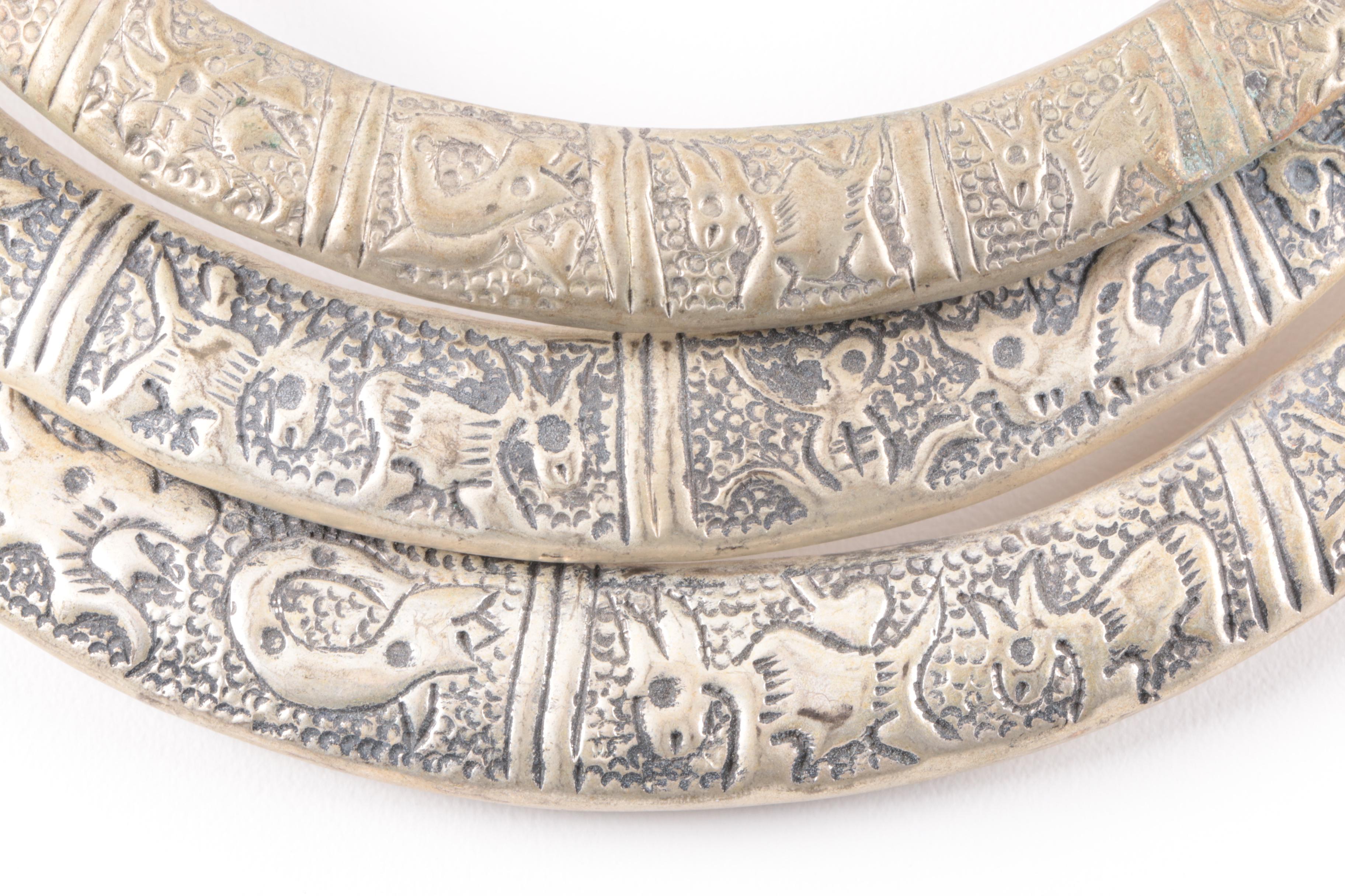 Ornate Miao Hmong Style Etched Necklace