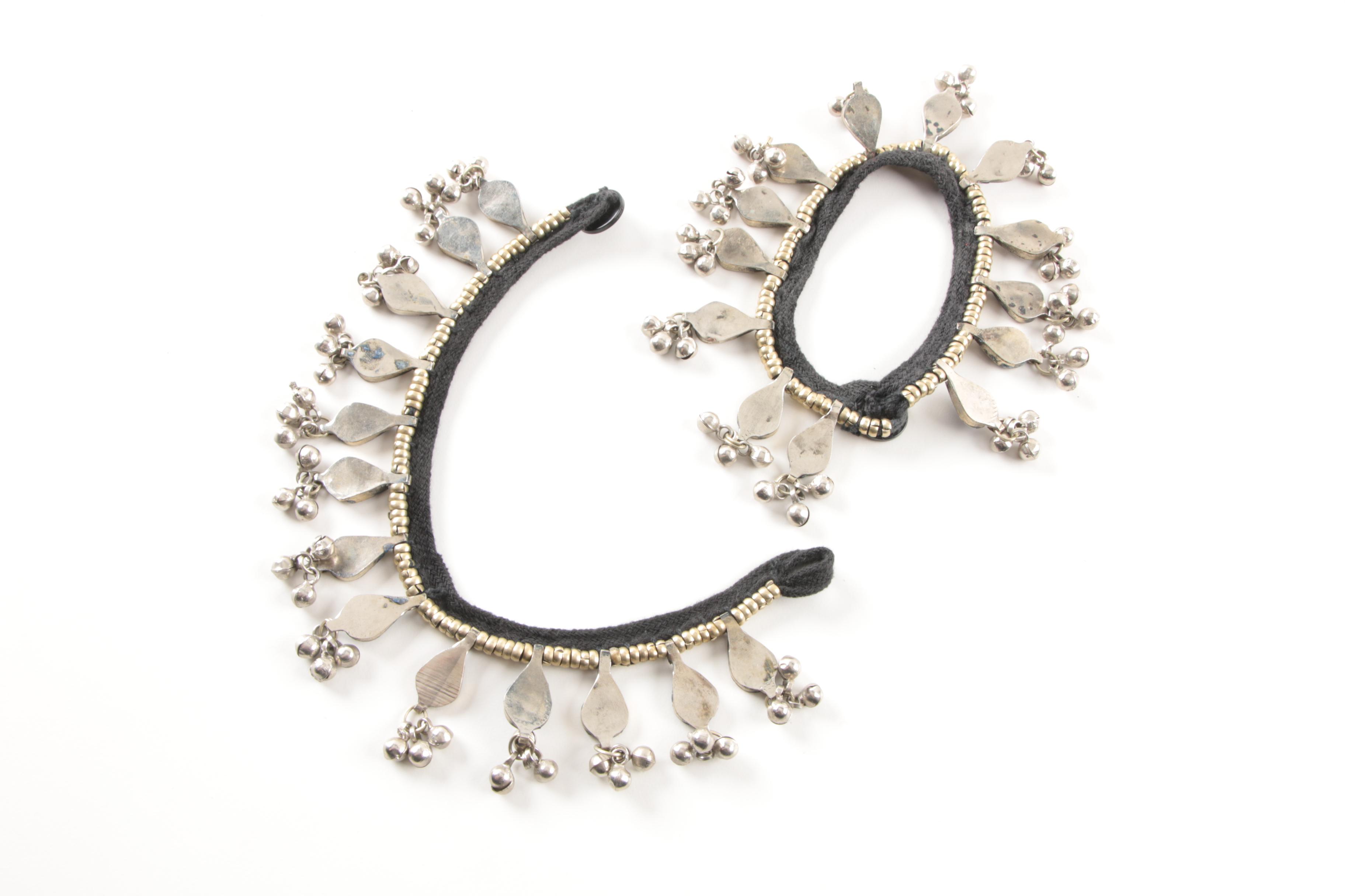 Afghani Style Lapis Lazuli Bracelet and Necklace Set