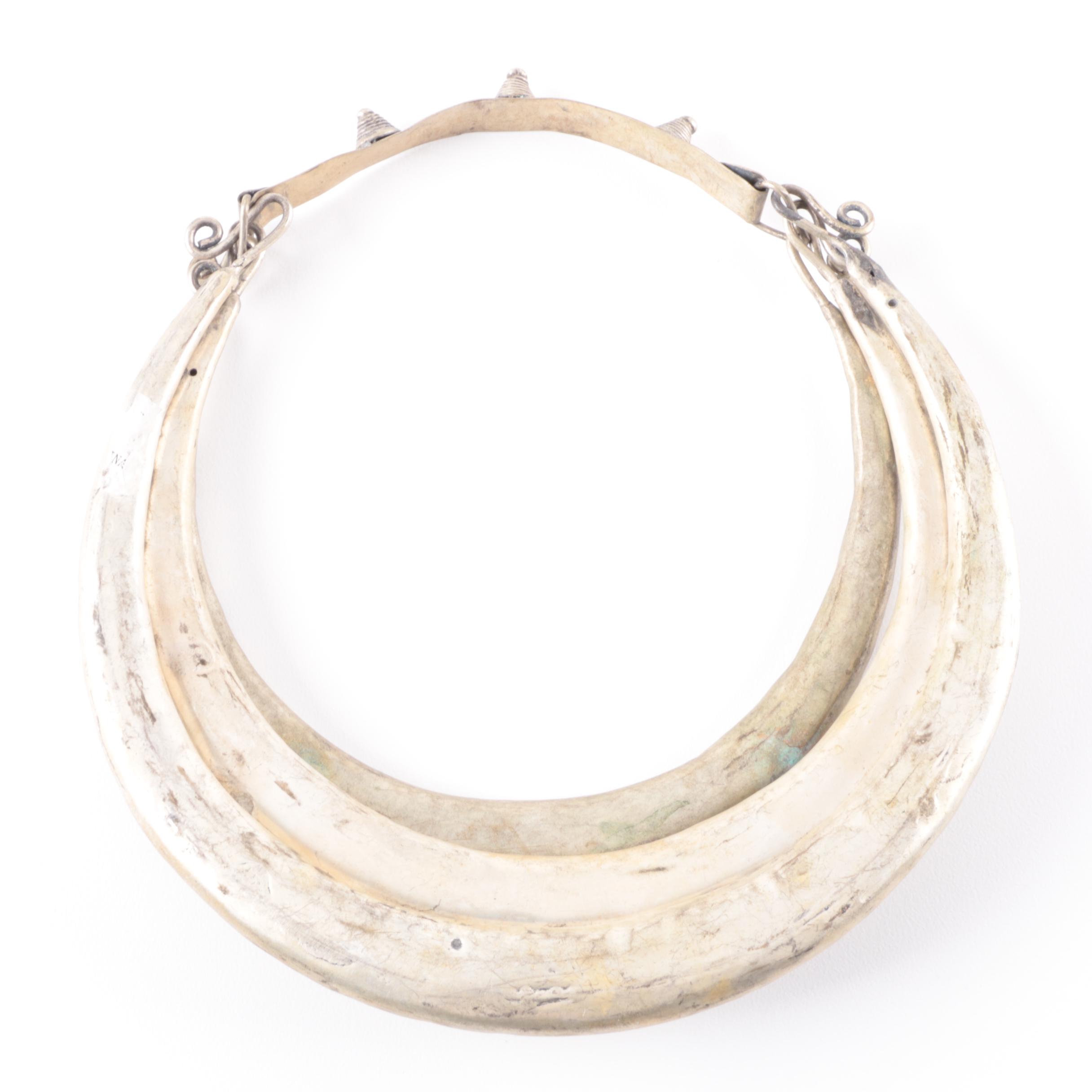 Ornate Miao Hmong Style Etched Necklace