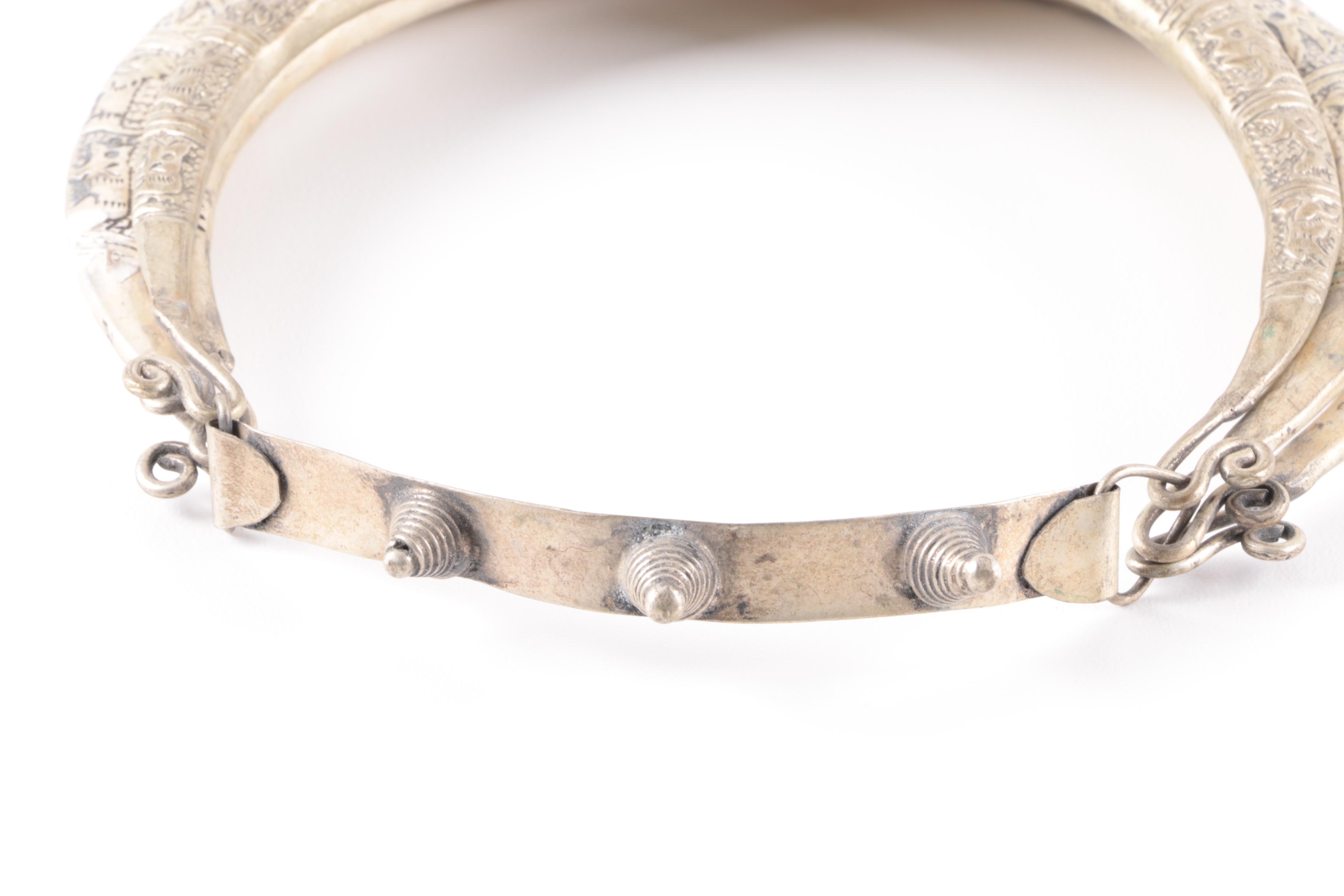 Ornate Miao Hmong Style Etched Necklace