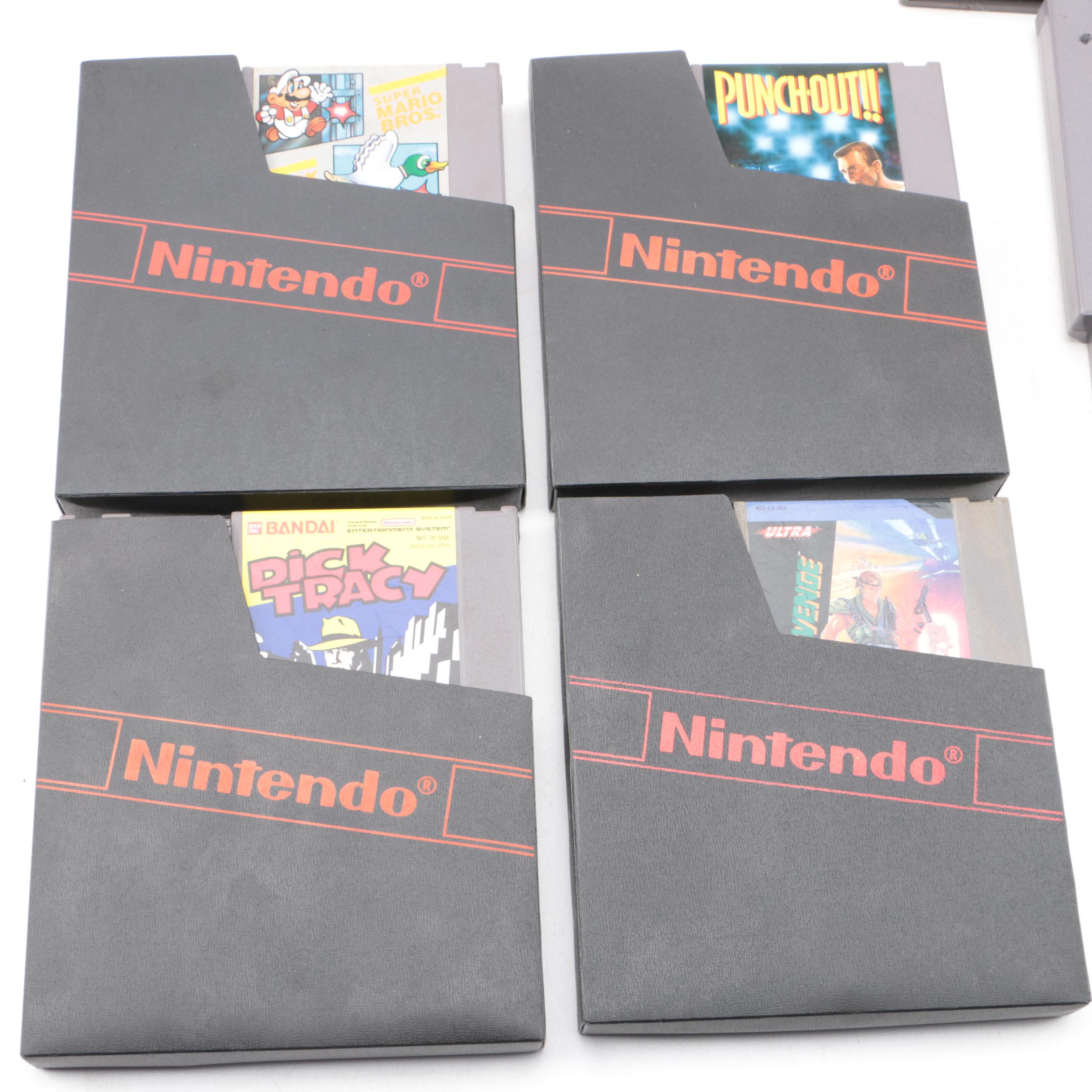 Vintage Nintendo Entertainment System with Games and Accessories