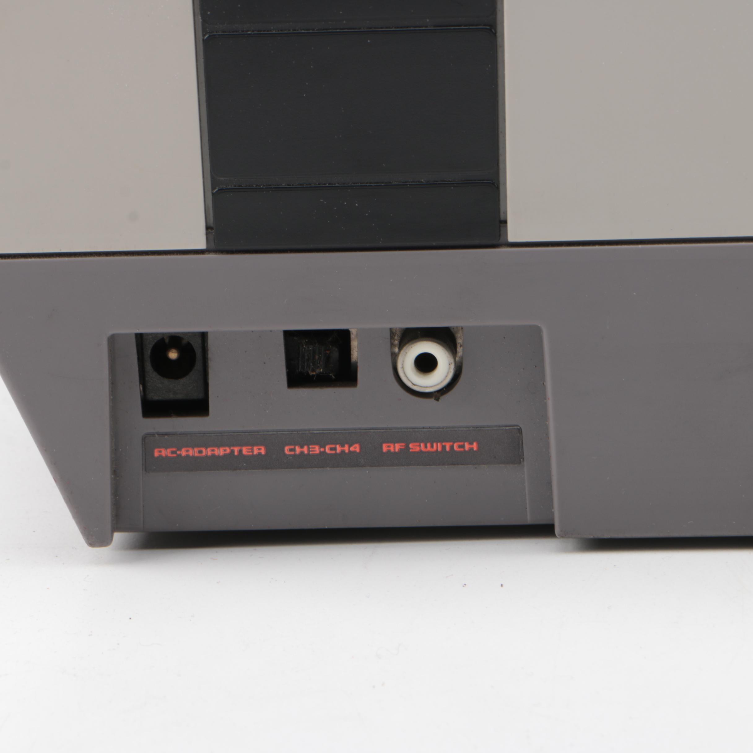 Vintage Nintendo Entertainment System with Games and Accessories