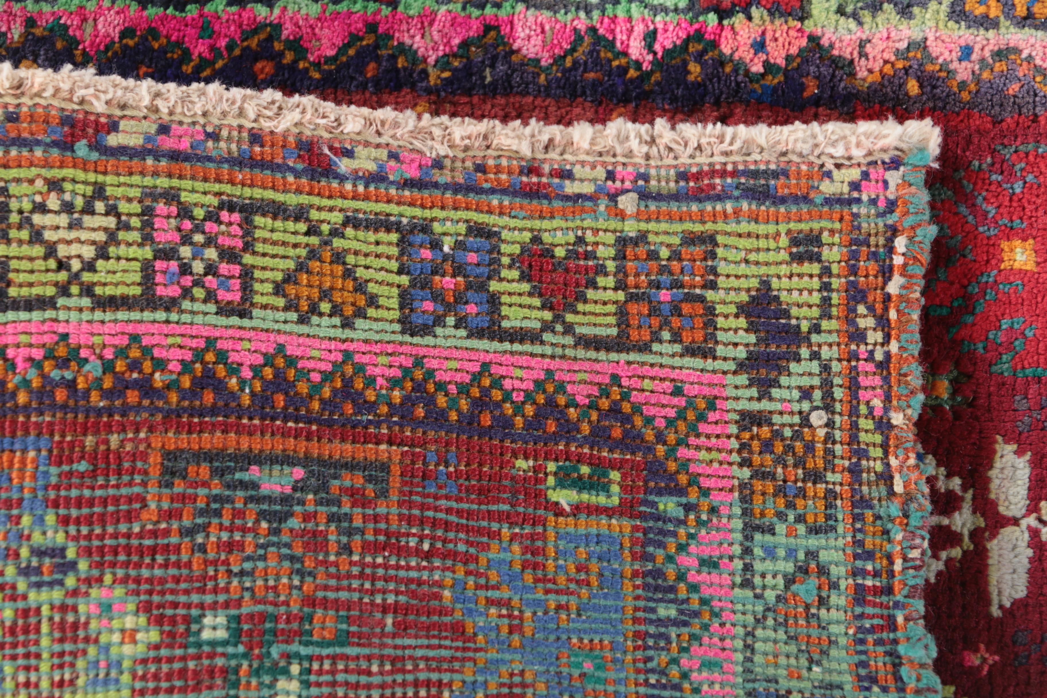 Hand-Knotted Tribal Wool Mat