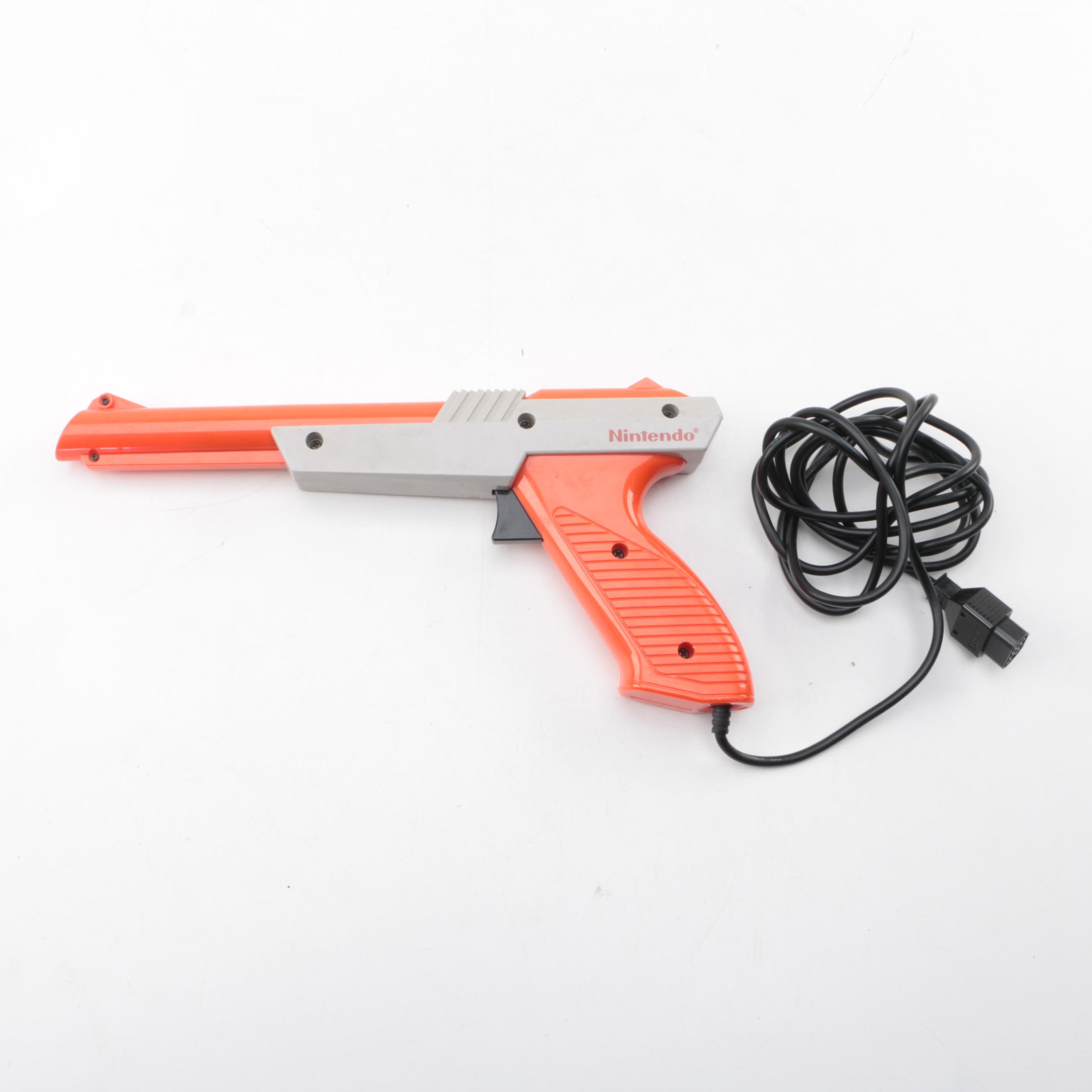 Vintage Nintendo Entertainment System with Games and Accessories